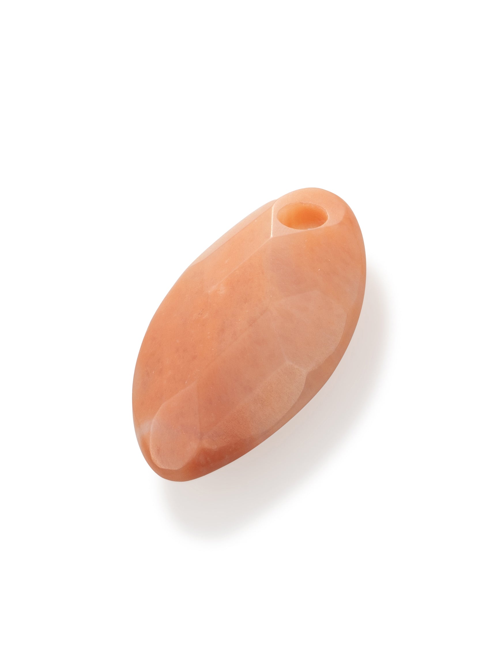 Pendant Edelsteen Leaf Peach Rhodonite - Pendant Edelsteen Leaf Peach Rhodonite