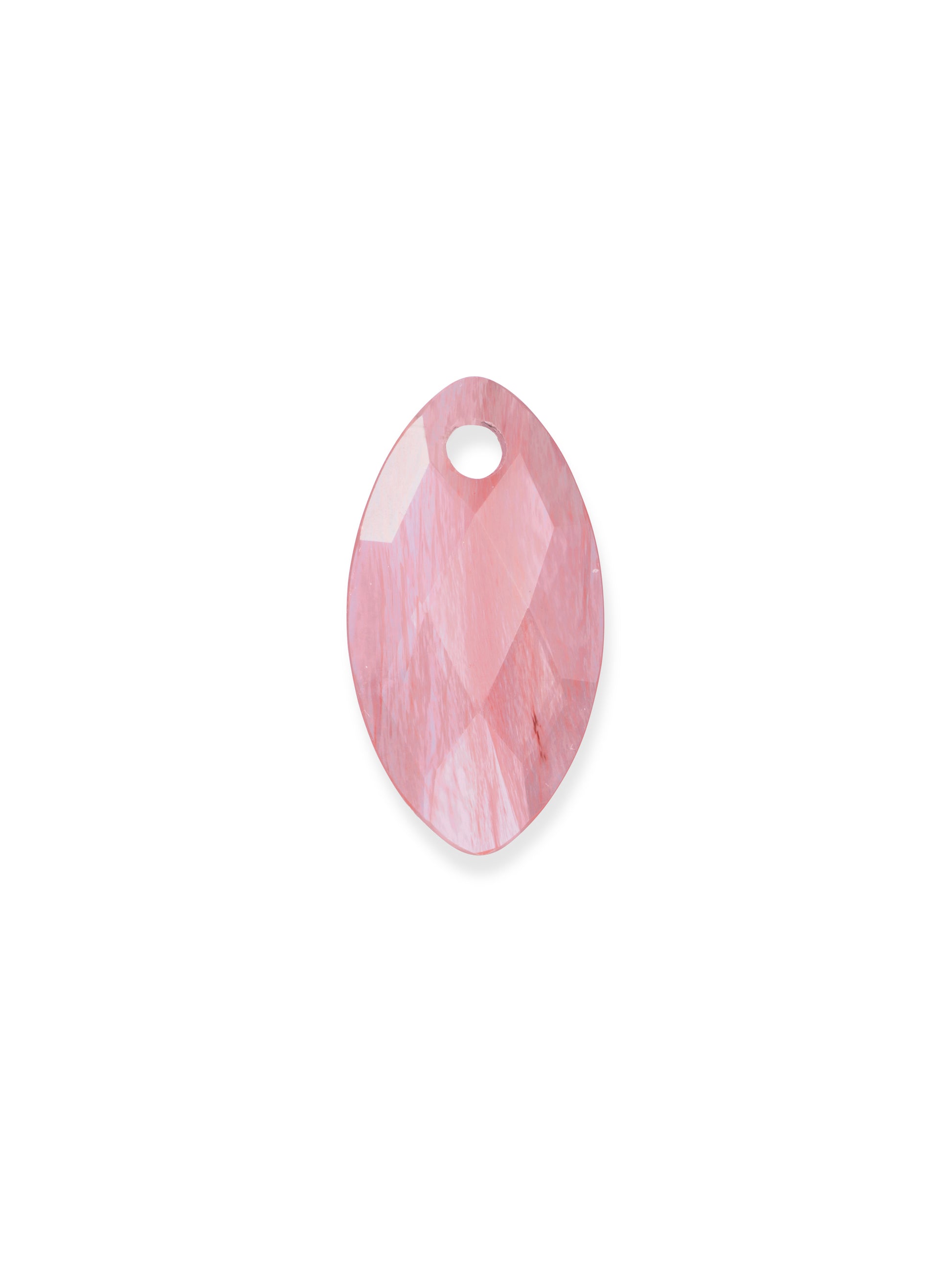 Pendant Edelsteen Leaf Cherry Quartz - Pendant Edelsteen Leaf Cherry Quartz