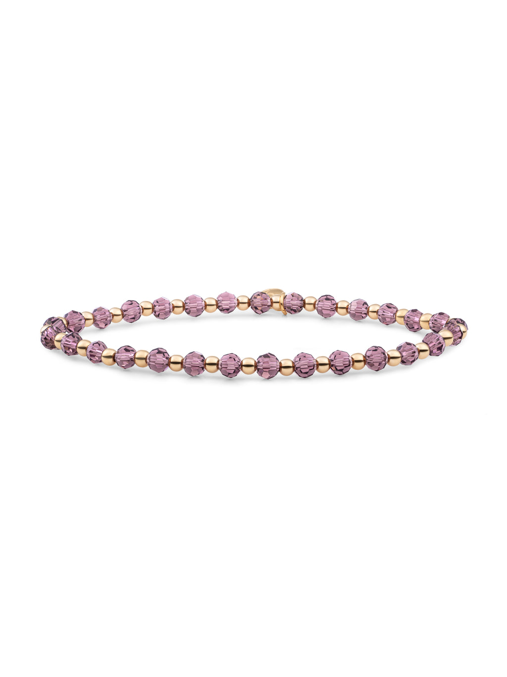 Interstellar Armband Aubergine Quartz - Gold Plated