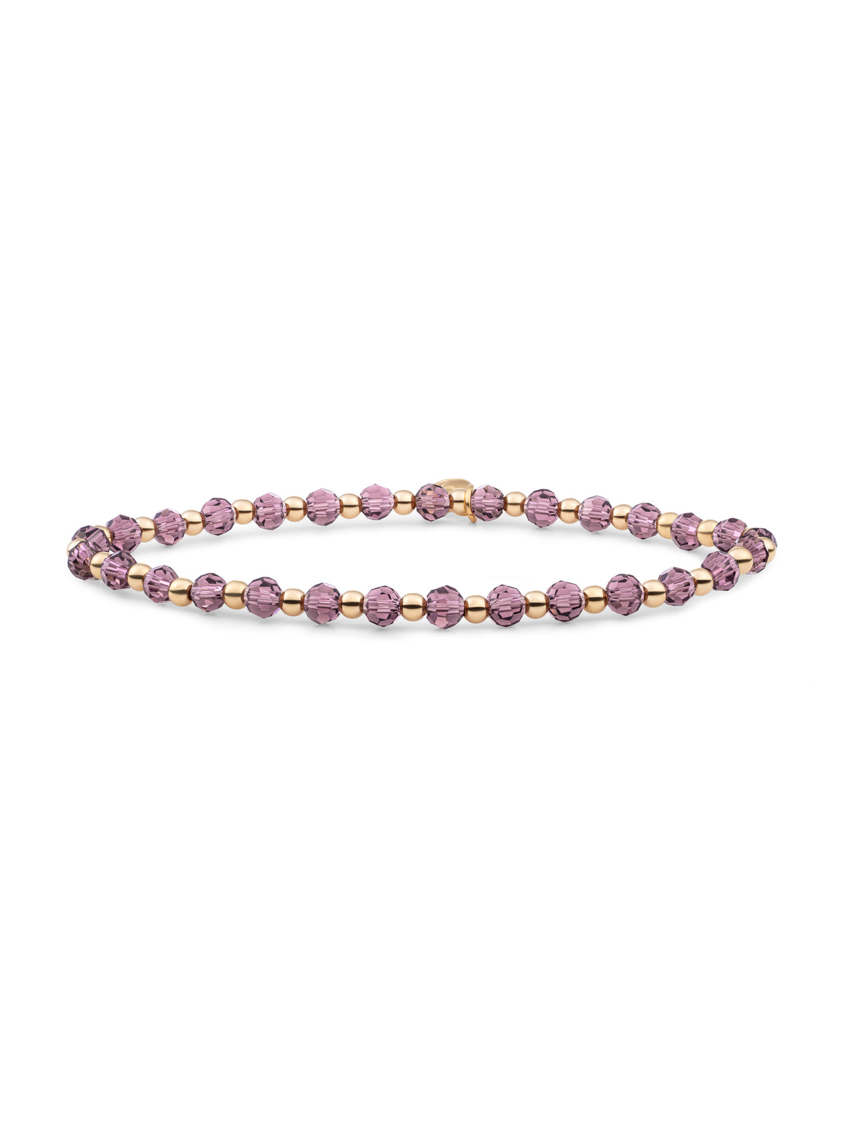 Interstellar Armband Aubergine Quartz - Gold Plated