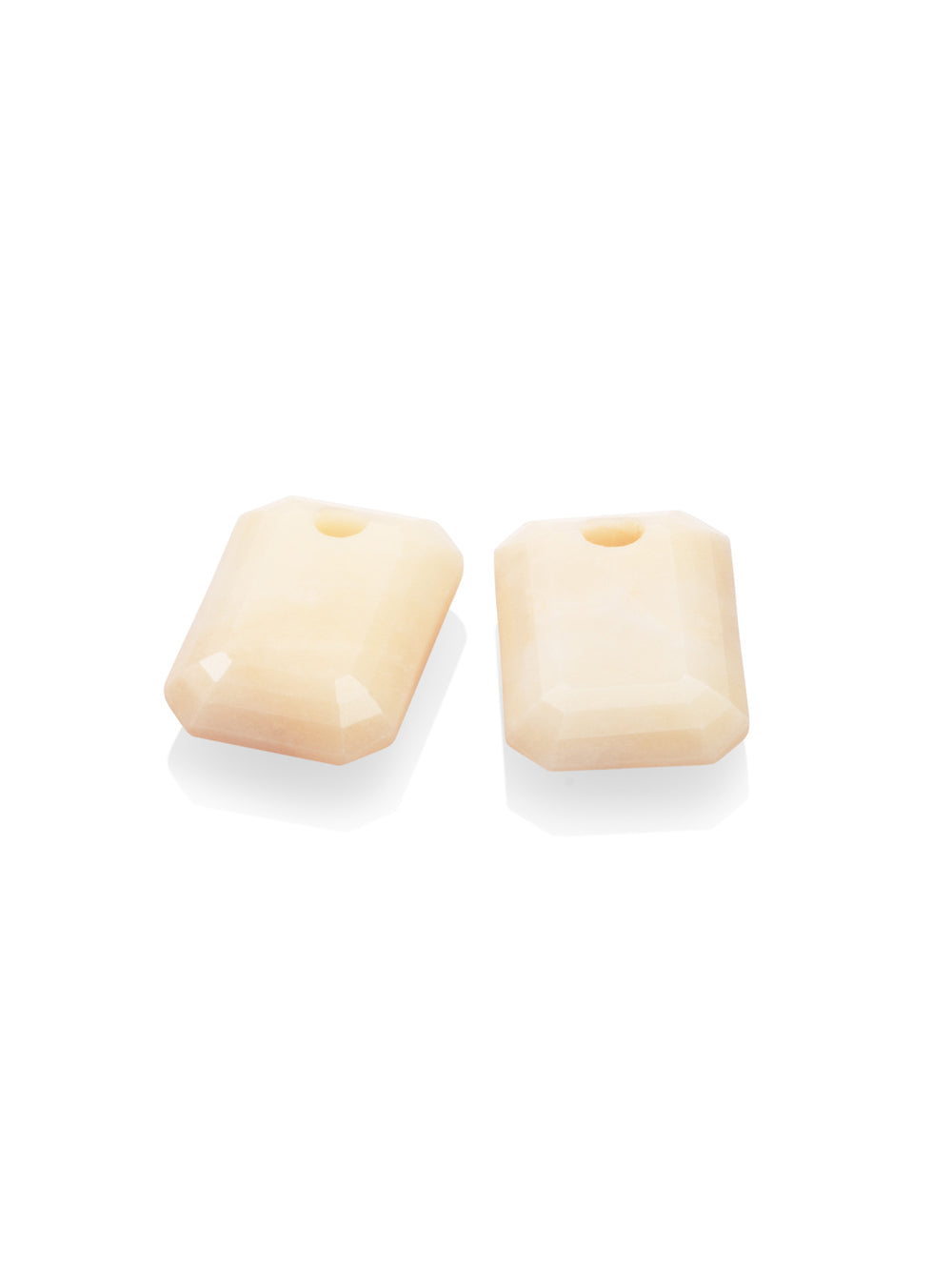 Oorbel Edelstenen Baguette Beige Agate - Oorbel Edelstenen Baguette Beige Agate