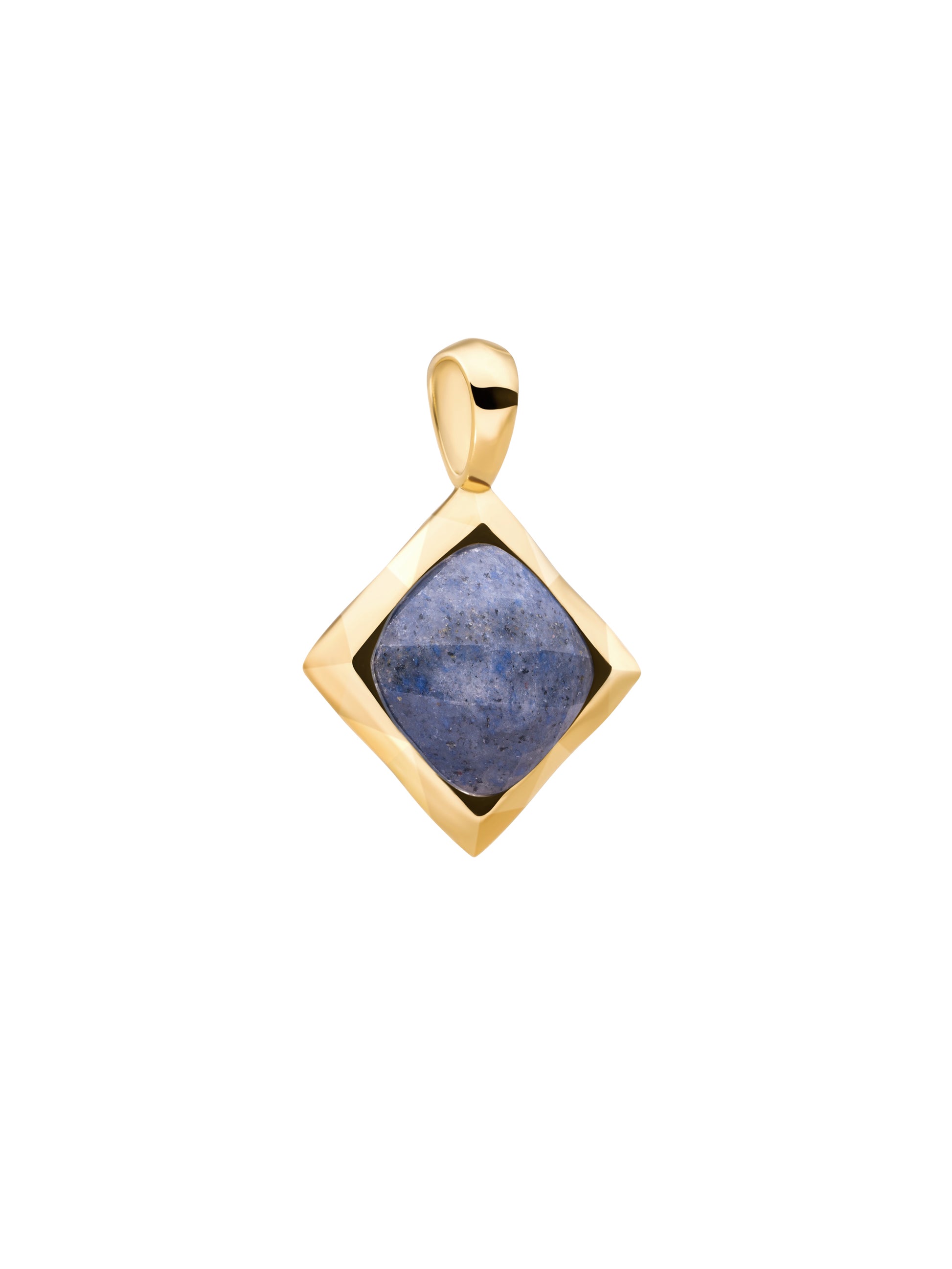 Cushion Cut Pendant Blue Aventurine
