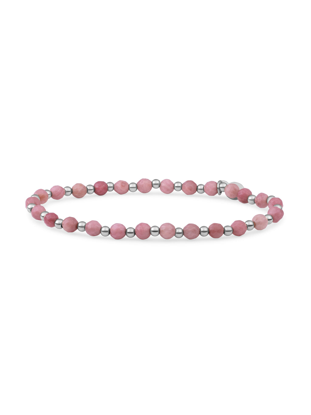 Interstellar Armband Pink Rhodonite - 0.00 / 0.00 / Rhodium Plated