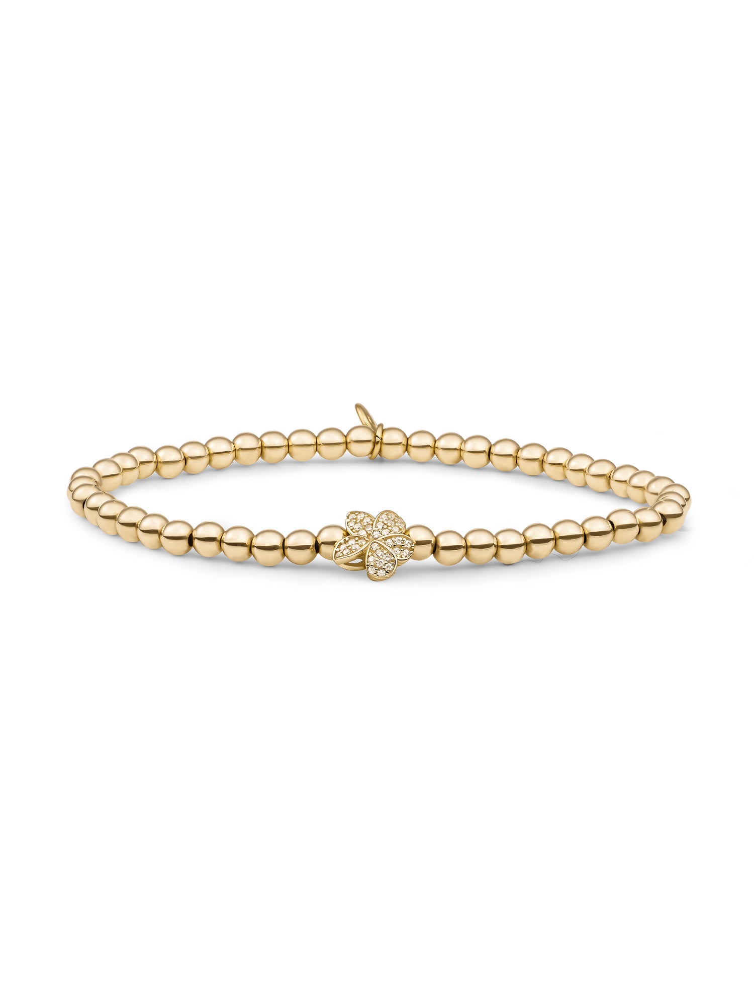 Flora Disc Armband Zirconia - Gold Plated