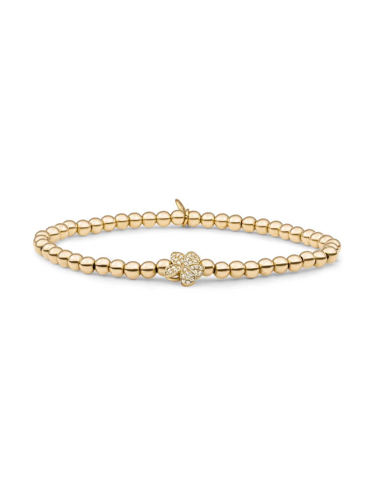 Flora Disc Armband Zirconia - Gold Plated
