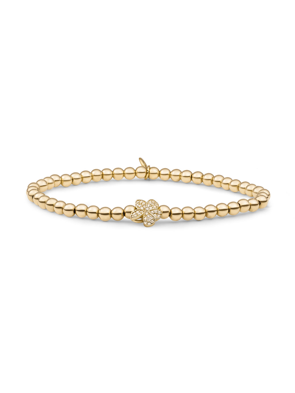 Flora Disc Armband Zirconia - Gold Plated