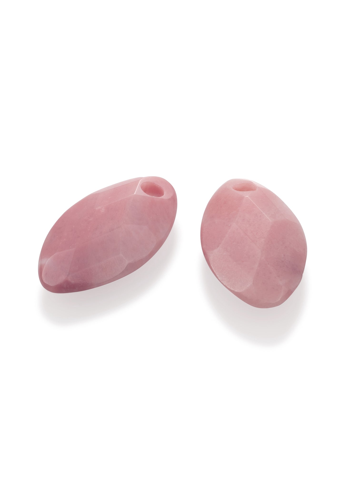 Oorbel Edelstenen Leaf Pink Rhodonite - Oorbel Edelstenen Leaf Pink Rhodonite