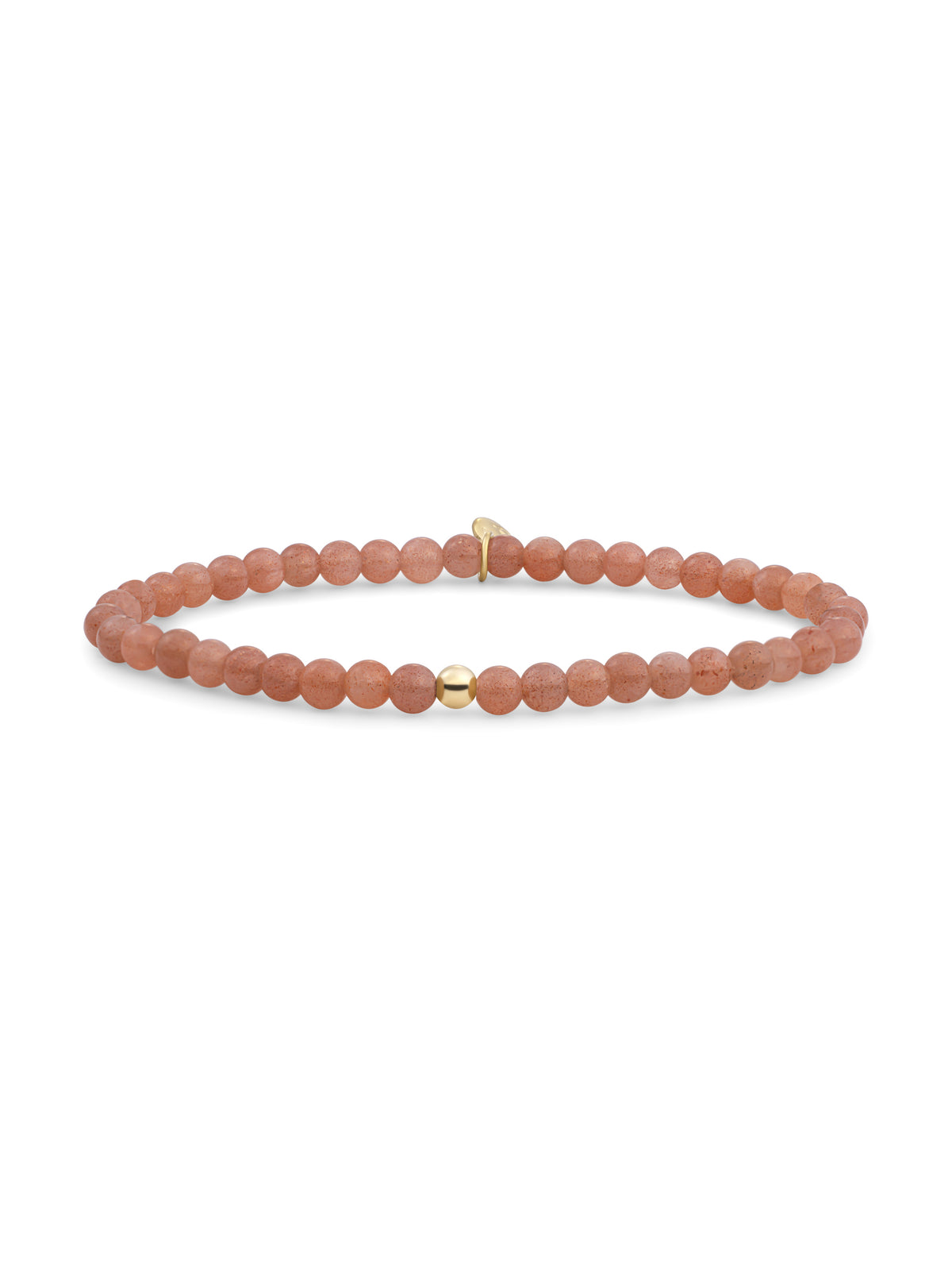 Saturn Armband Small Sunstone - Gold Plated
