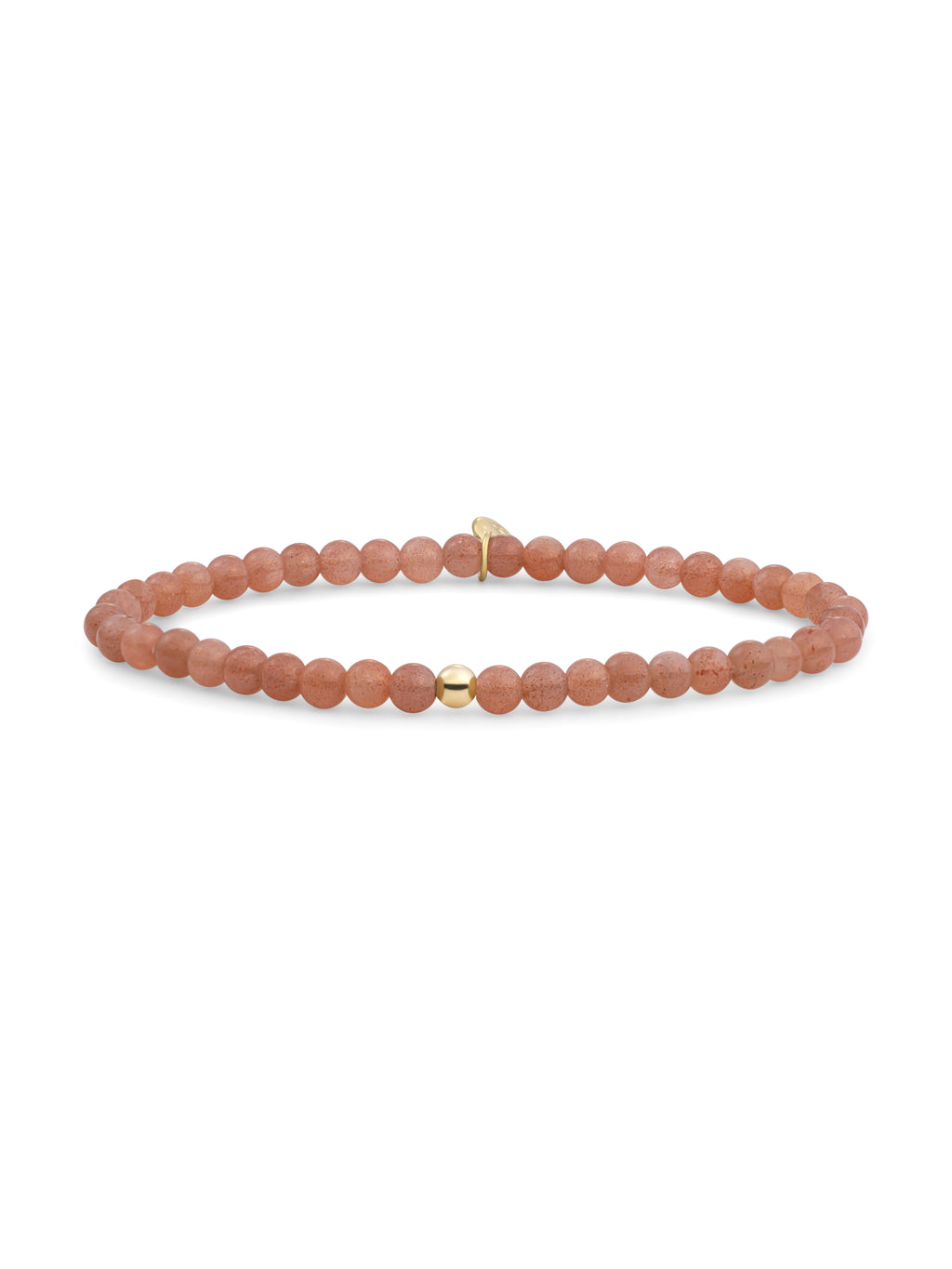 Saturn Armband Small Sunstone - Gold Plated