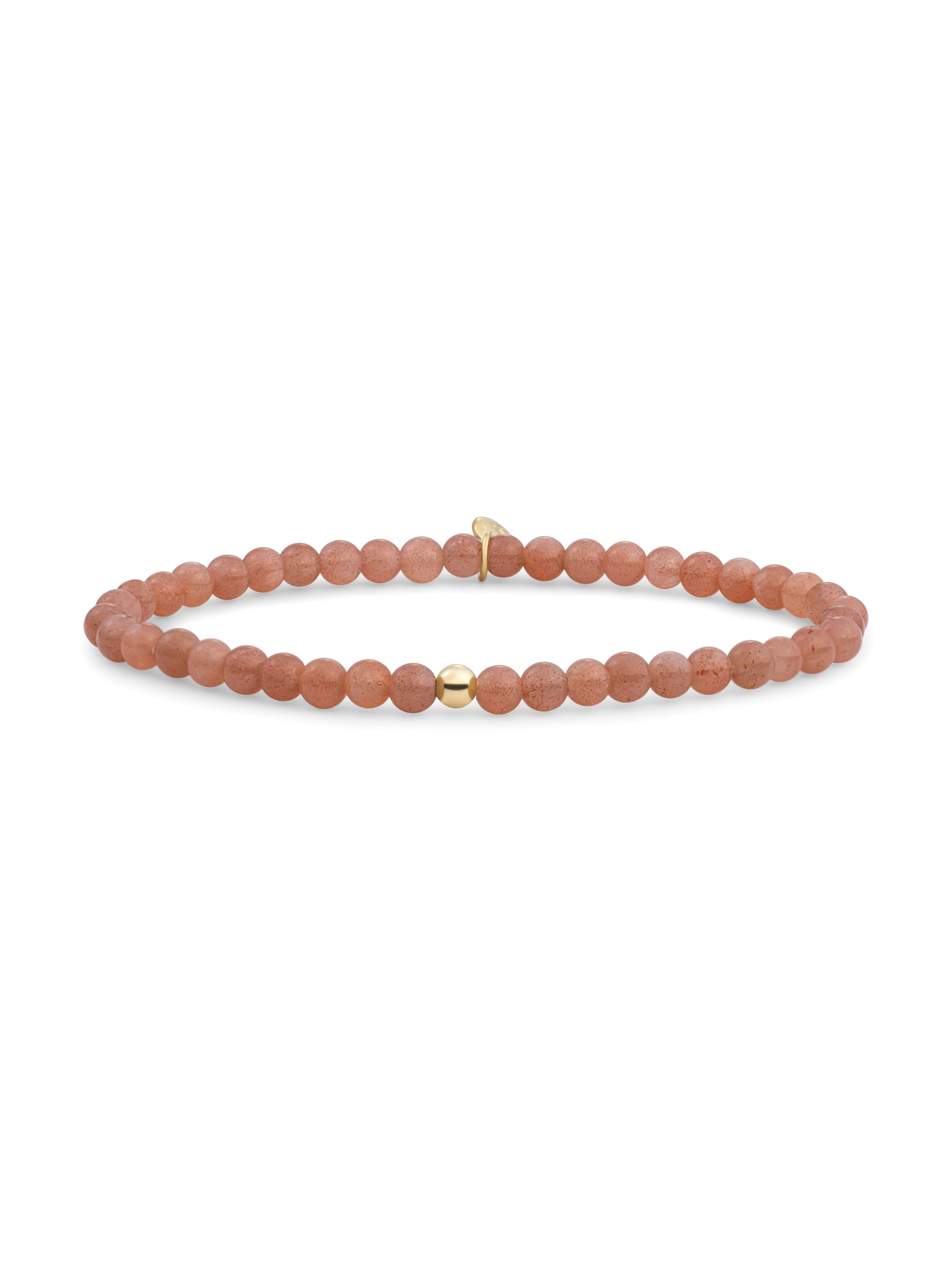 Saturn Armband Small Sunstone - Gold Plated