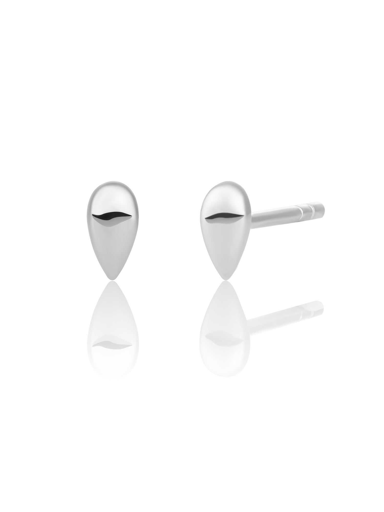 Fuse Drops Studs - Rhodium Plated