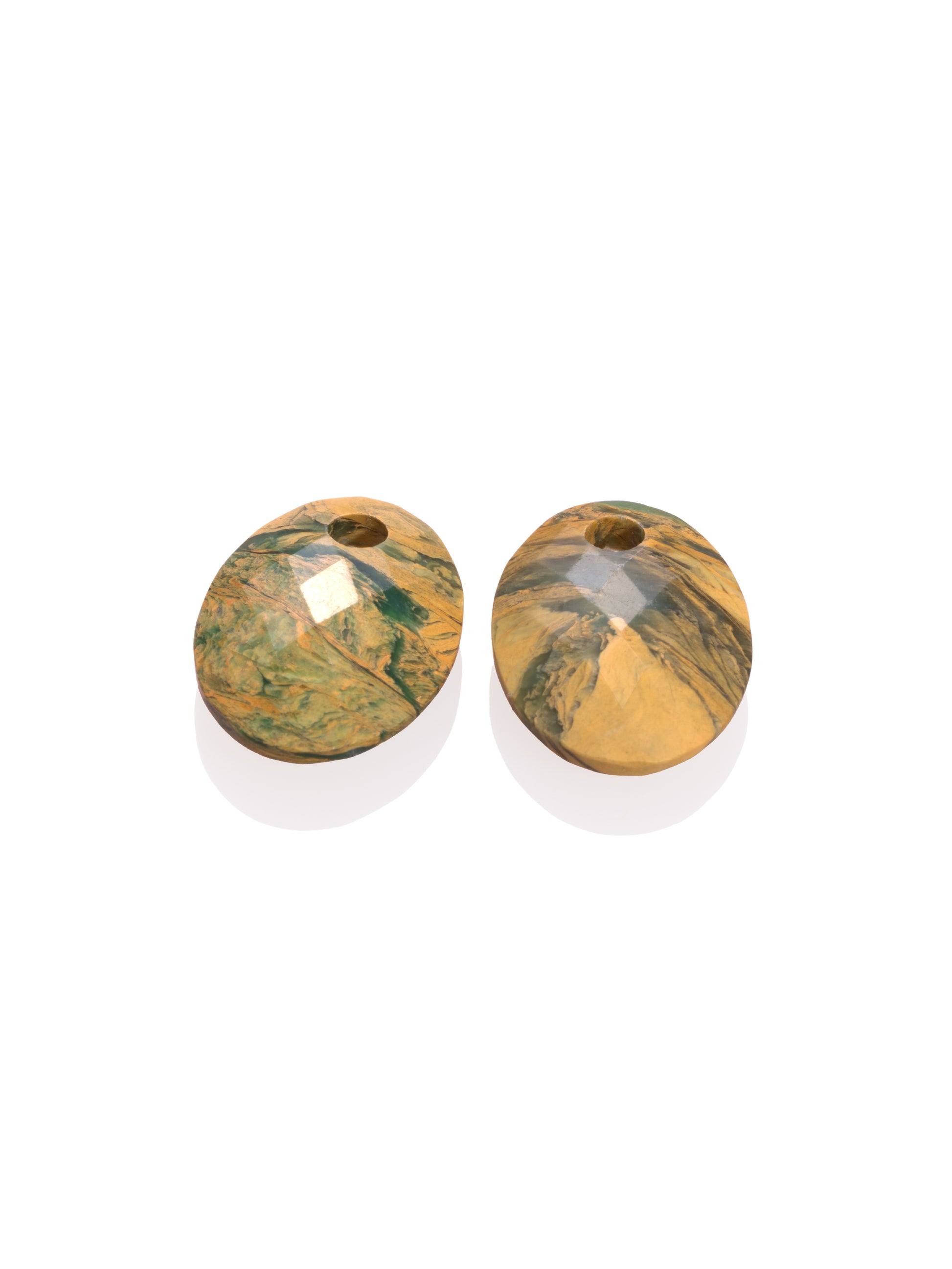 Oorbel Edelstenen Hidden Gem Medium Oval Ya’an Green Jade - Oorbel Edelstenen Hidden Gem Medium Oval Ya’an Green Jade