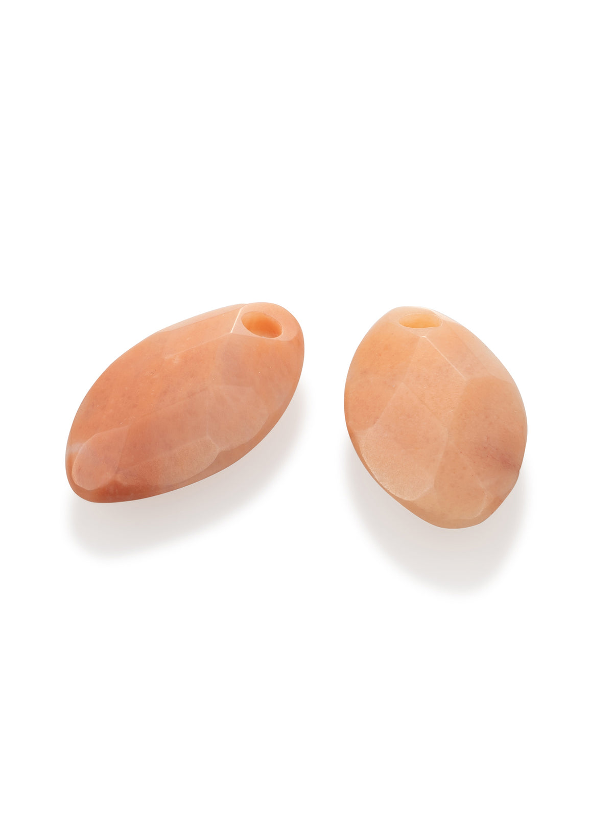 Oorbel Edelstenen Leaf Peach Rhodonite - Oorbel Edelstenen Leaf Peach Rhodonite