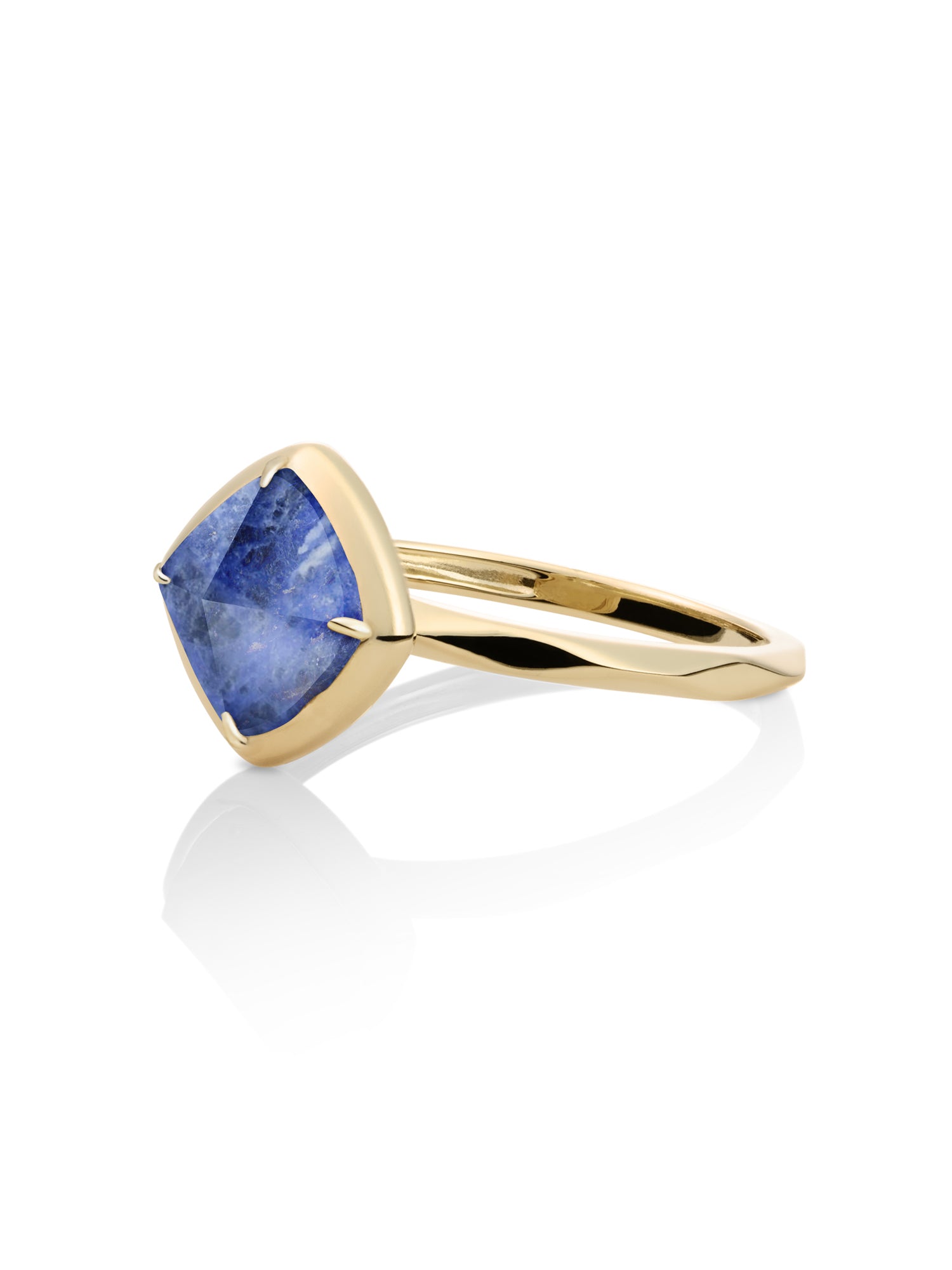 Edge Ring Sodalite 9K Goud - 60