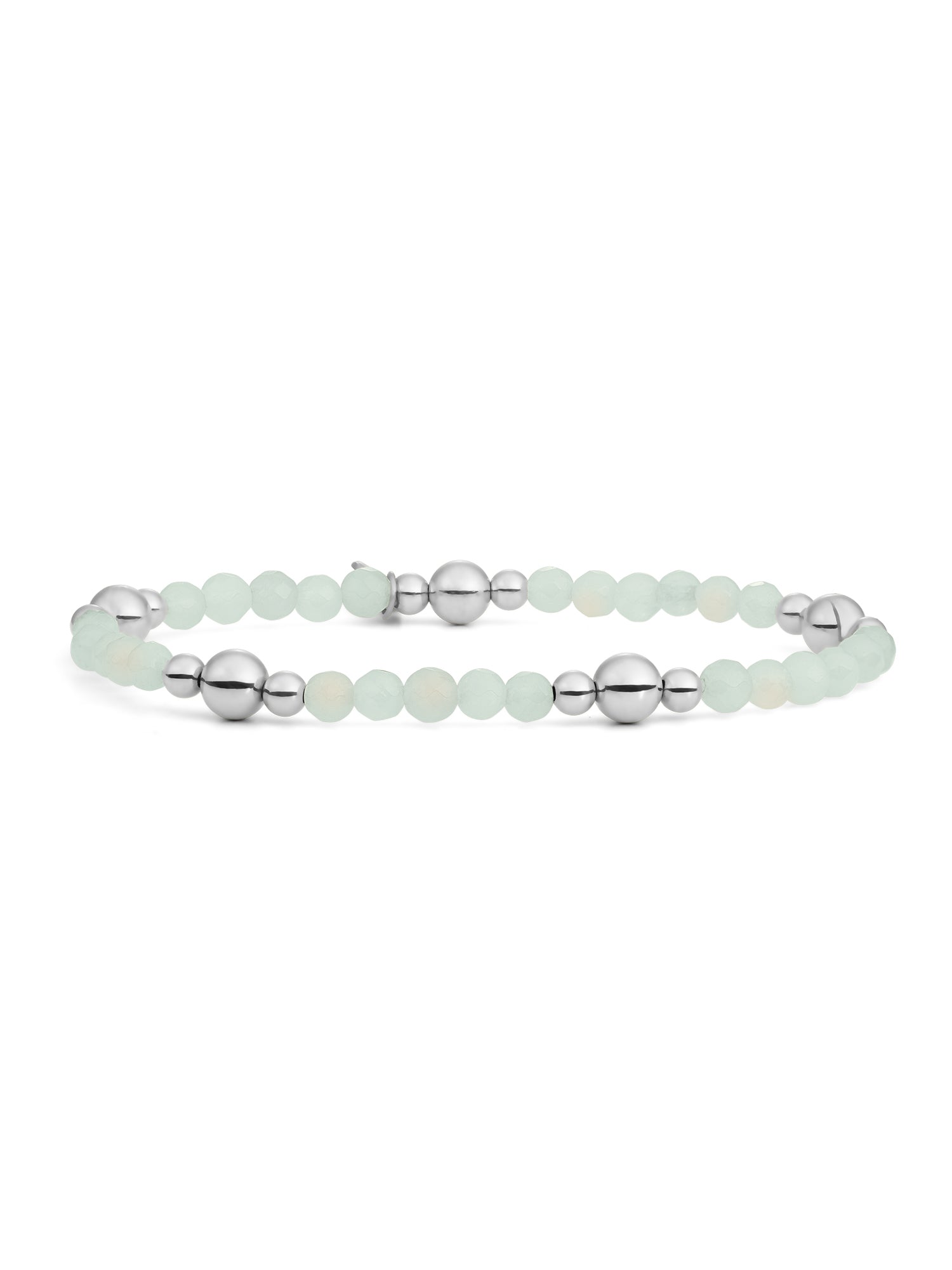 Bold Mix Armband Opalite - Rhodium Plated