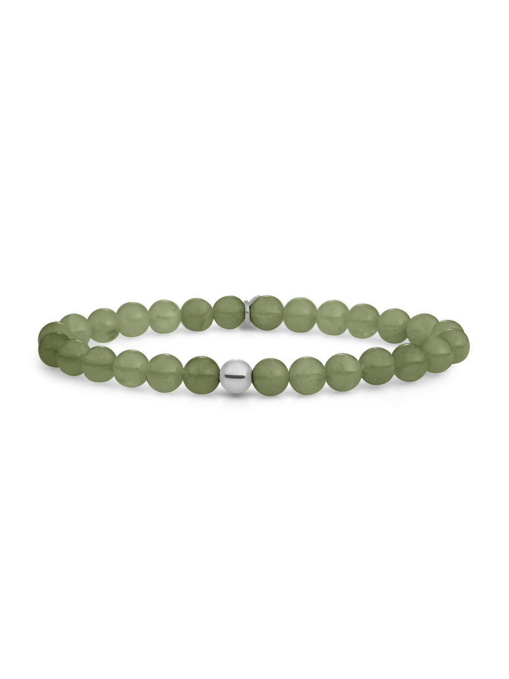 Saturn Armband Large Lime Jade - 0.00 / 0.00 / Gold Plated