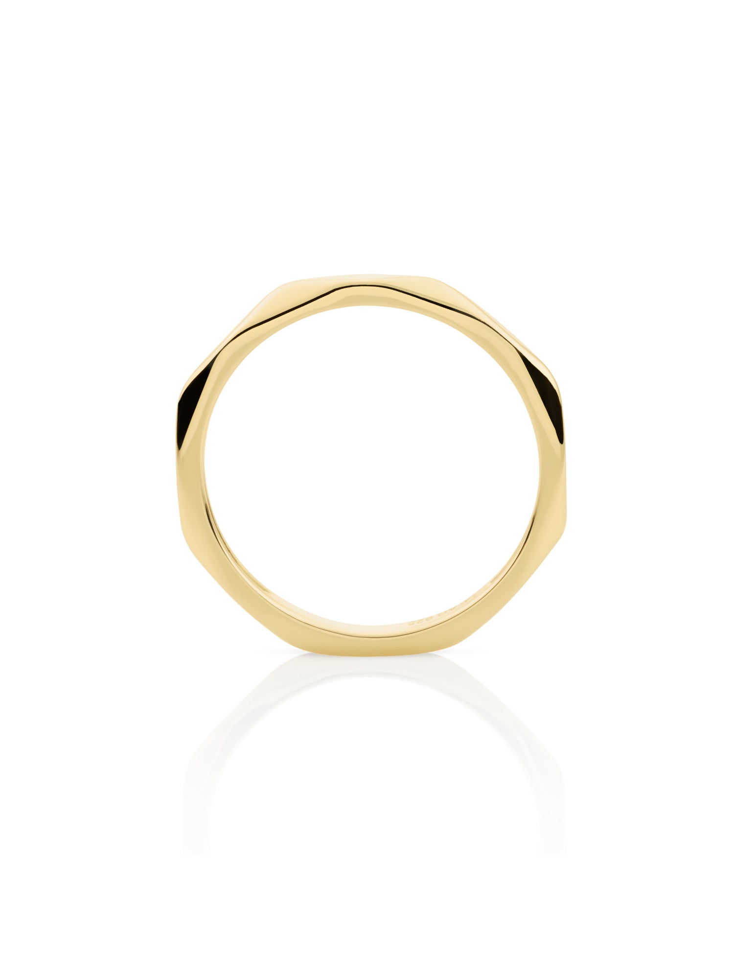 Edge Ring Additional 9K Goud