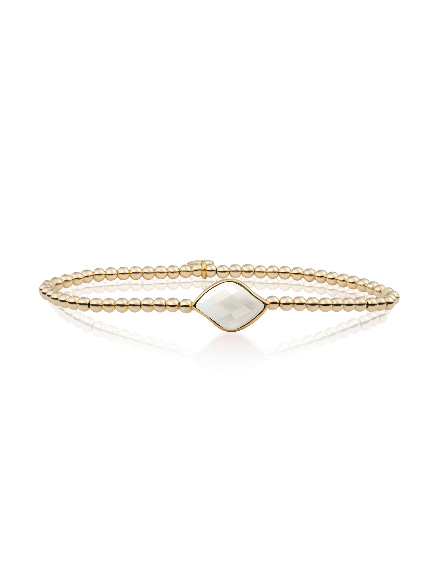 Blossom Armband Pearl - Gold Plated