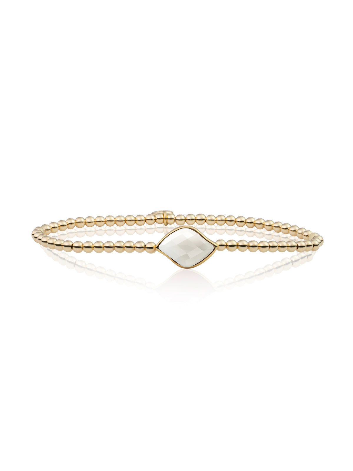 Blossom Armband Pearl - Gold Plated