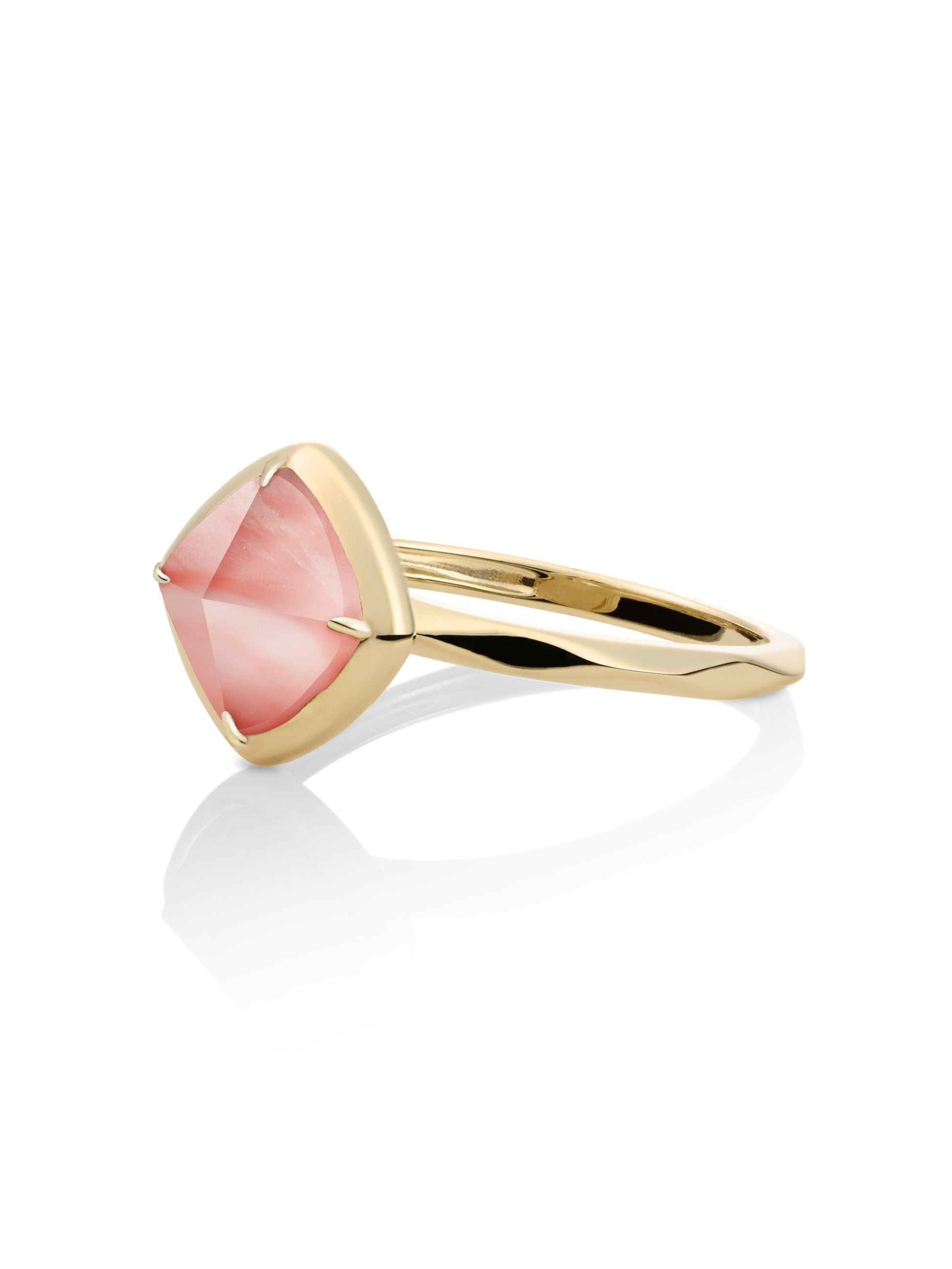 Edge Ring Cherry Quartz 9K Goud - 58