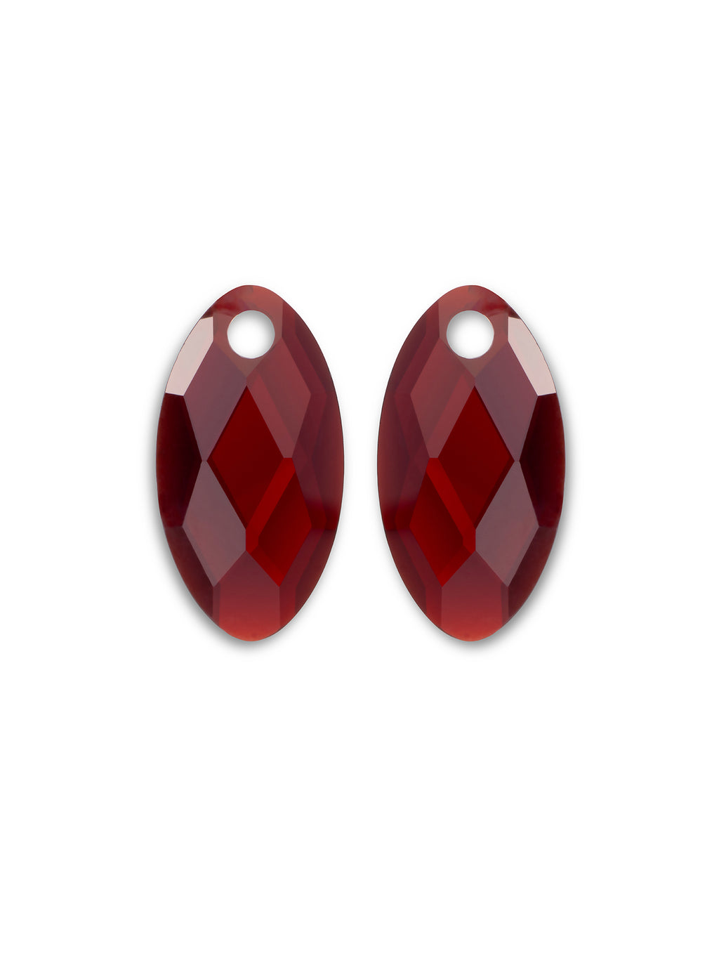 Oorbel Edelstenen Leaf Ruby Quartz - Oorbel Edelstenen Leaf Ruby Quartz