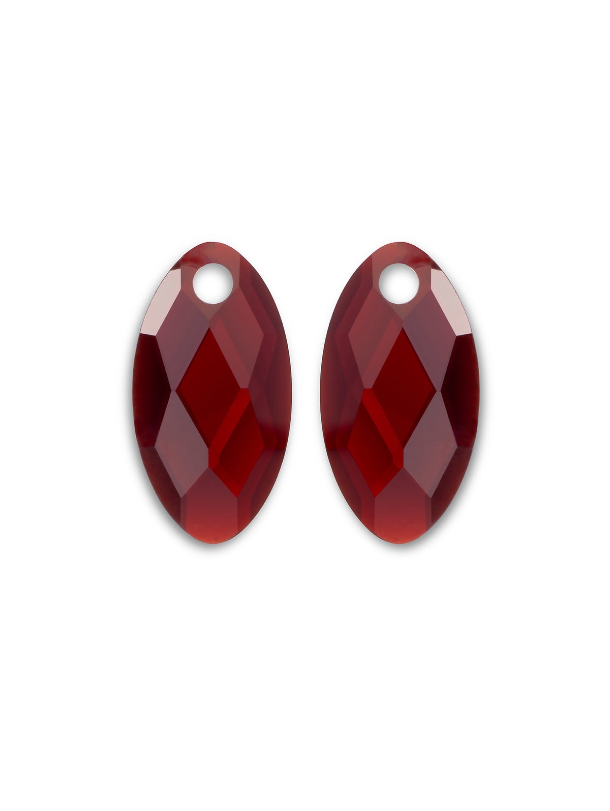 Oorbel Edelstenen Leaf Ruby Quartz - Oorbel Edelstenen Leaf Ruby Quartz