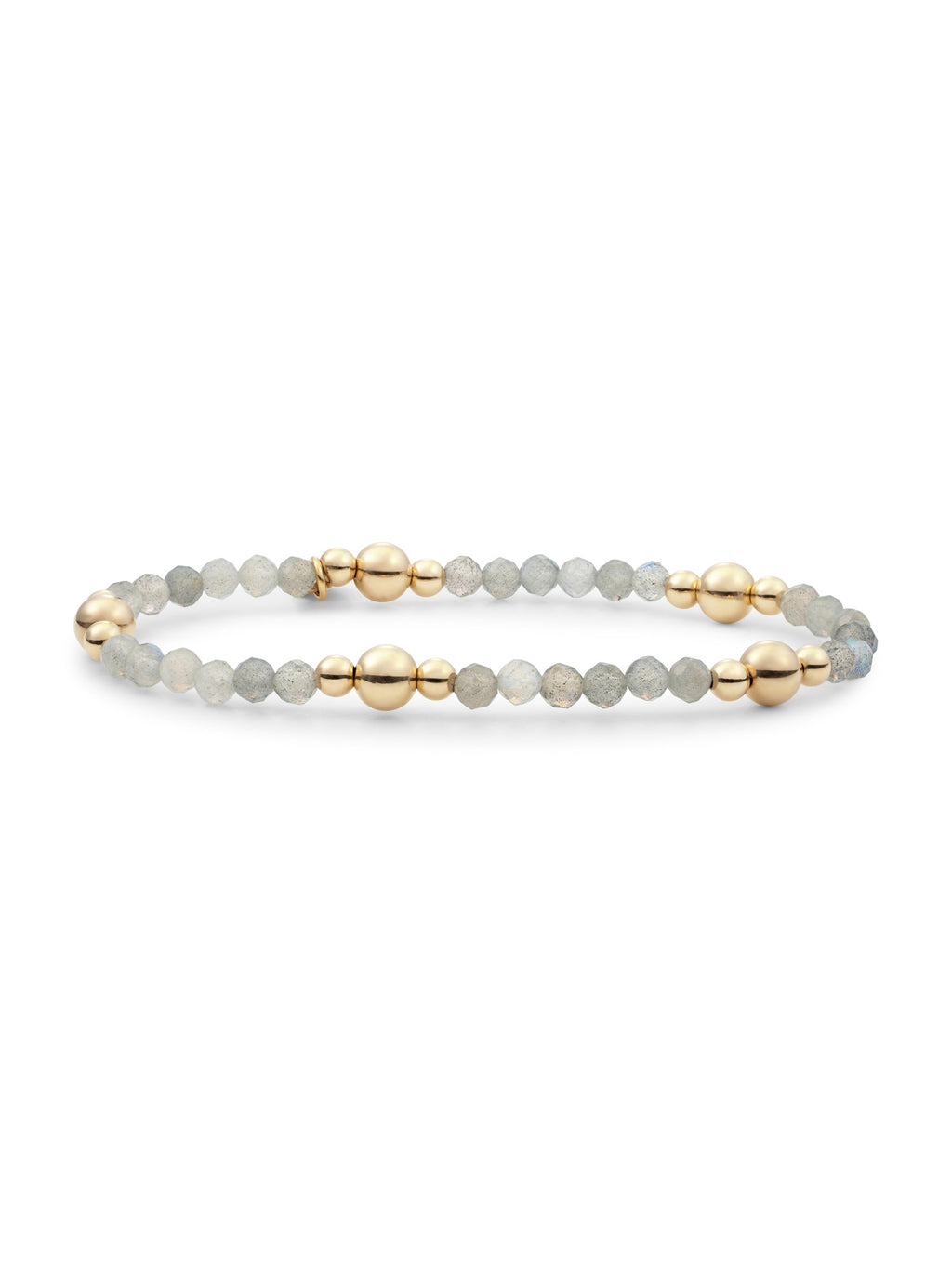 Bold Mix Armband Labradorite - Gold Plated