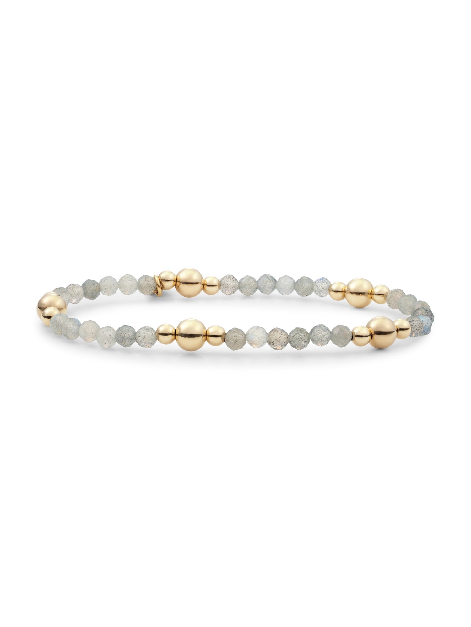 Bold Mix Armband Labradorite - Gold Plated