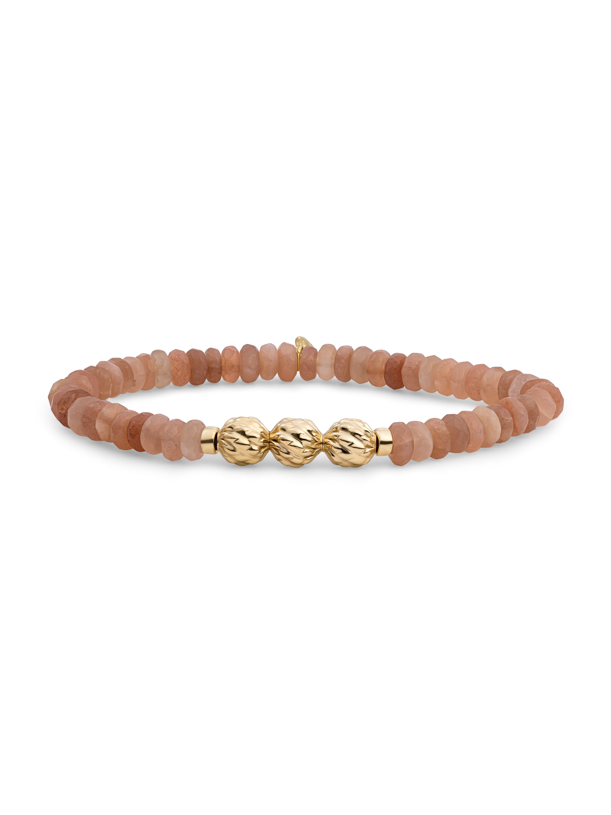 Fuse Beads Armband Sunstone - Gold Plated