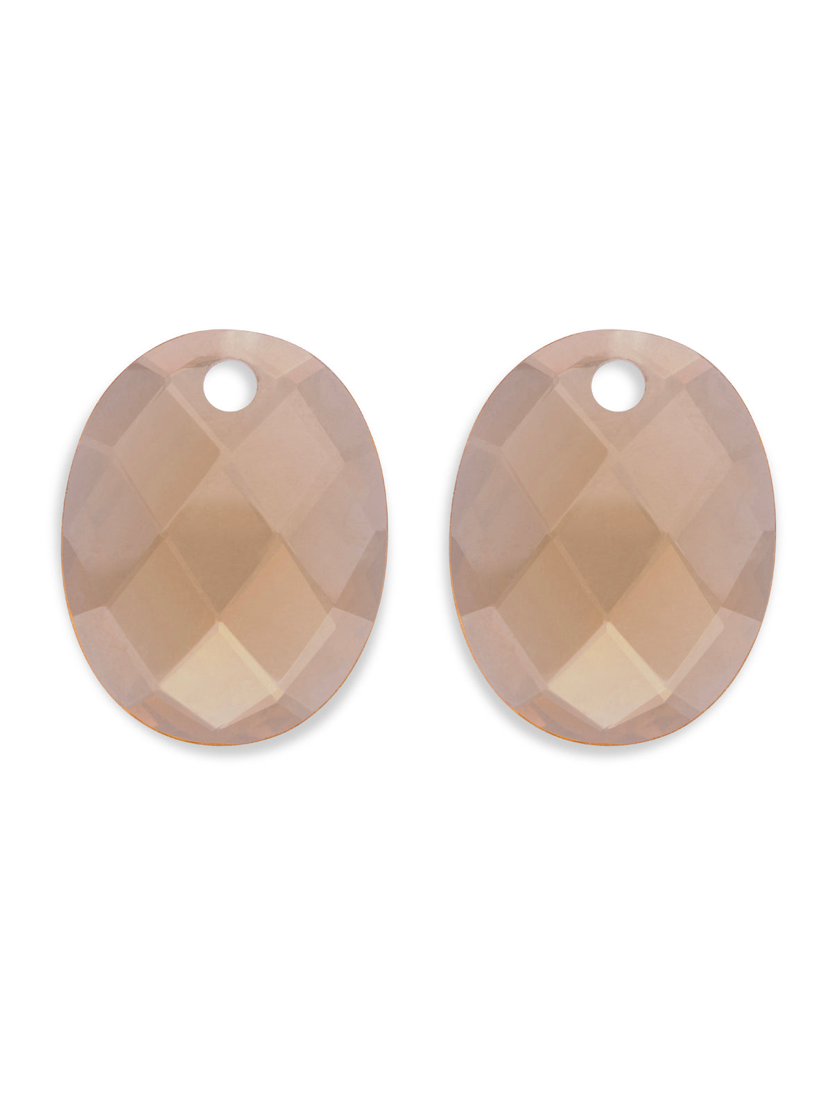 Oorbel Edelstenen Large Oval Light Gold Citrine Quartz - Oorbel Edelstenen Large Oval Light Gold Citrine Quartz