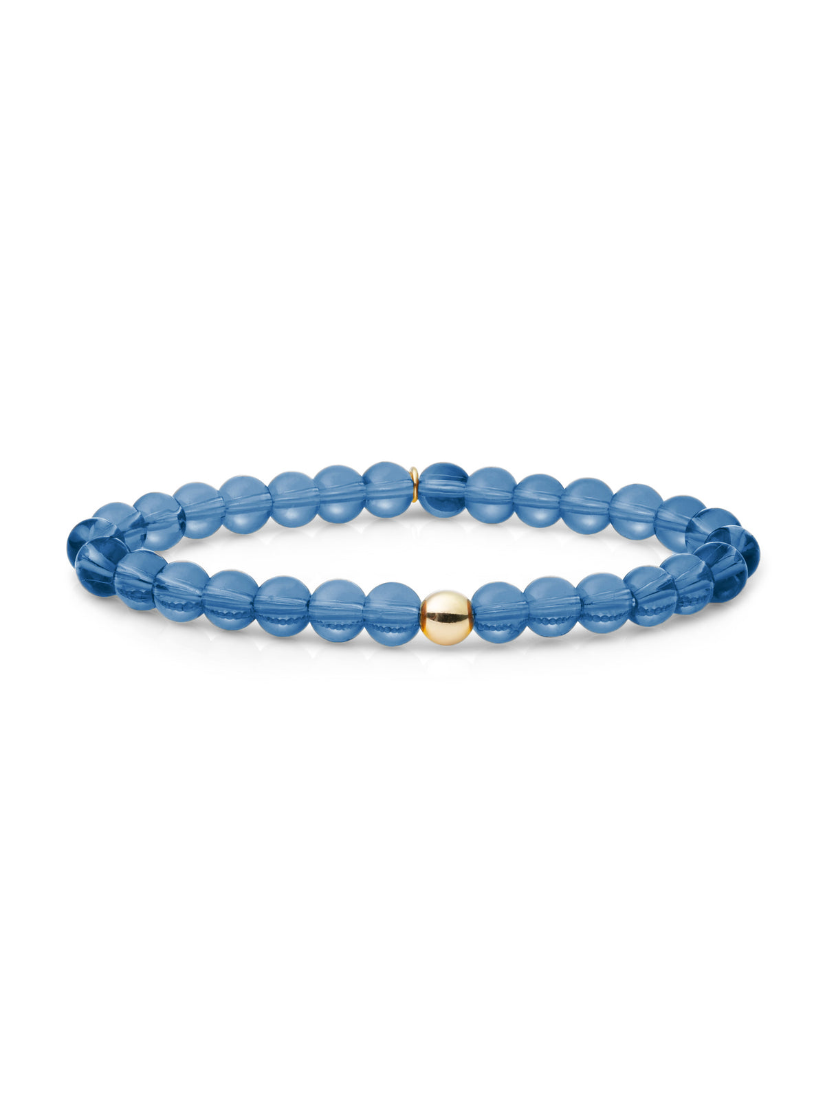 Saturn Armband Large Topaz Quartz - Gold Plated