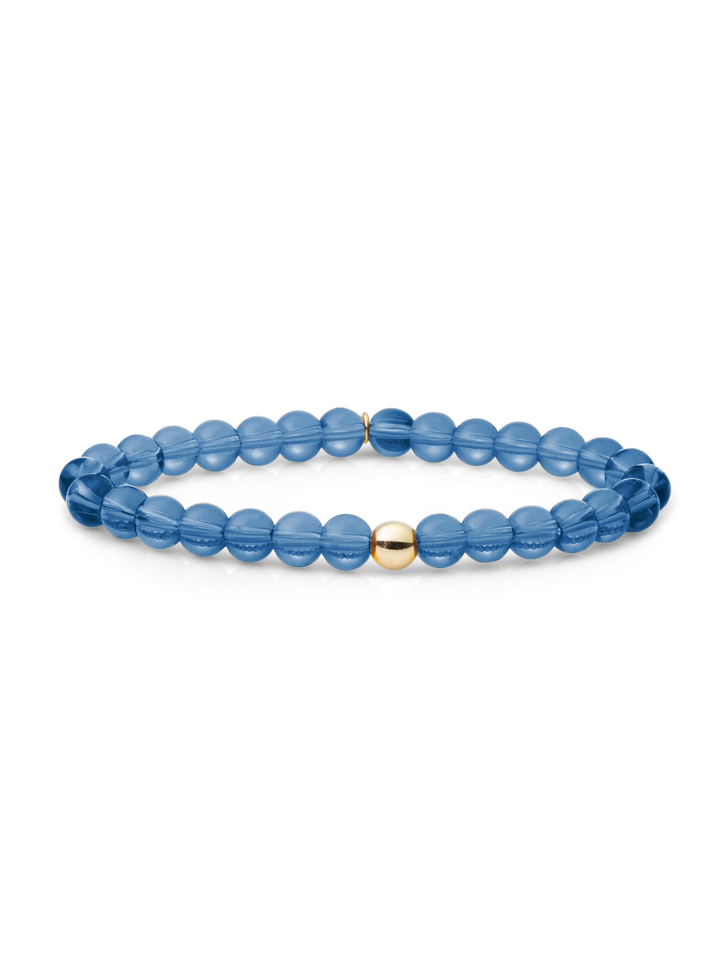 Saturn Armband Large Topaz Quartz - Gold Plated
