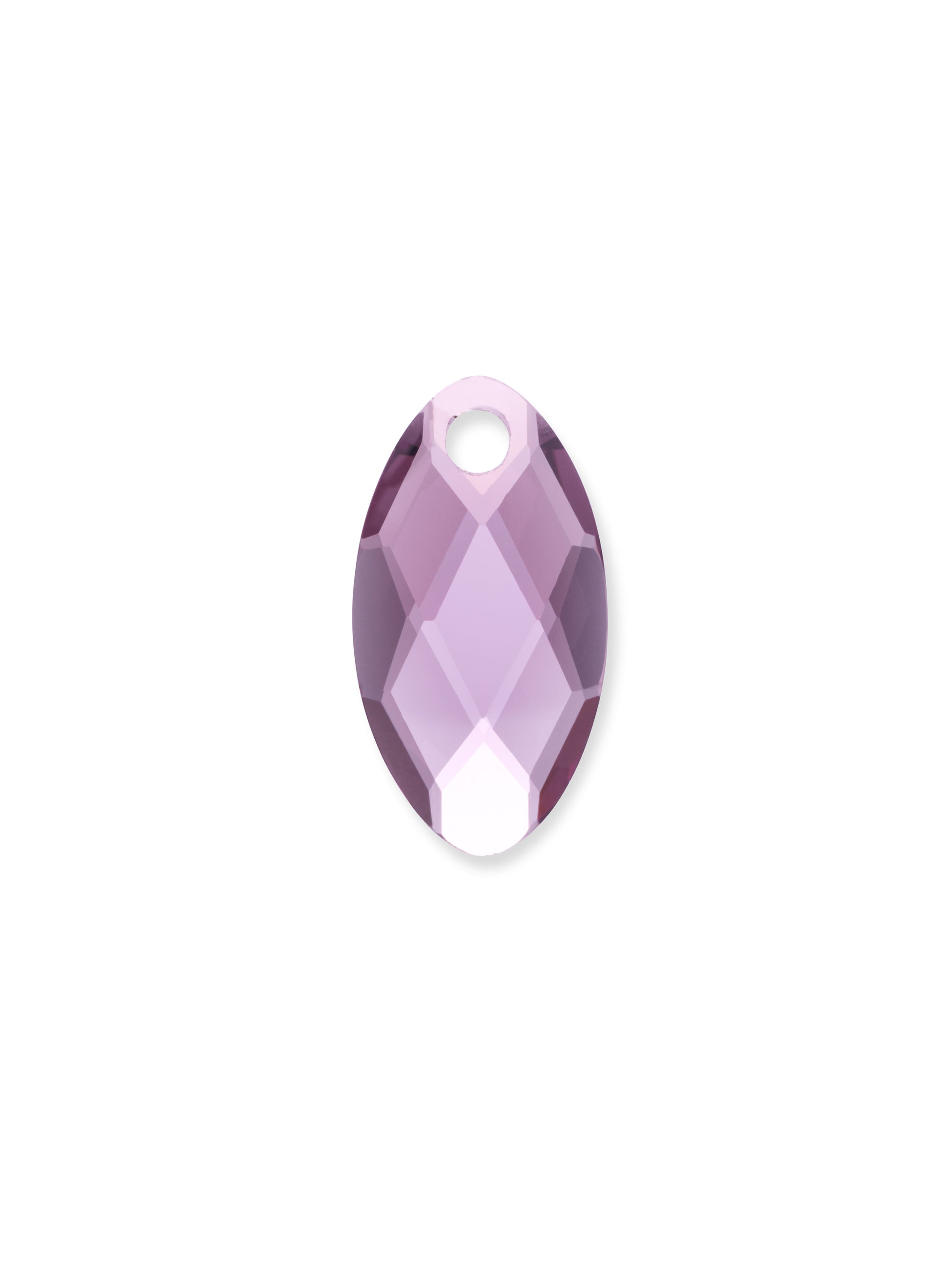 Pendant Edelsteen Leaf Aubergine Quartz - Pendant Edelsteen Leaf Aubergine Quartz