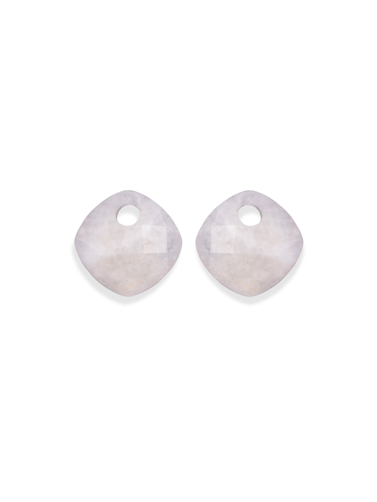 Oorbel Edelstenen Cushion Cut Moonstone - Oorbel Edelstenen Cushion Cut Moonstone