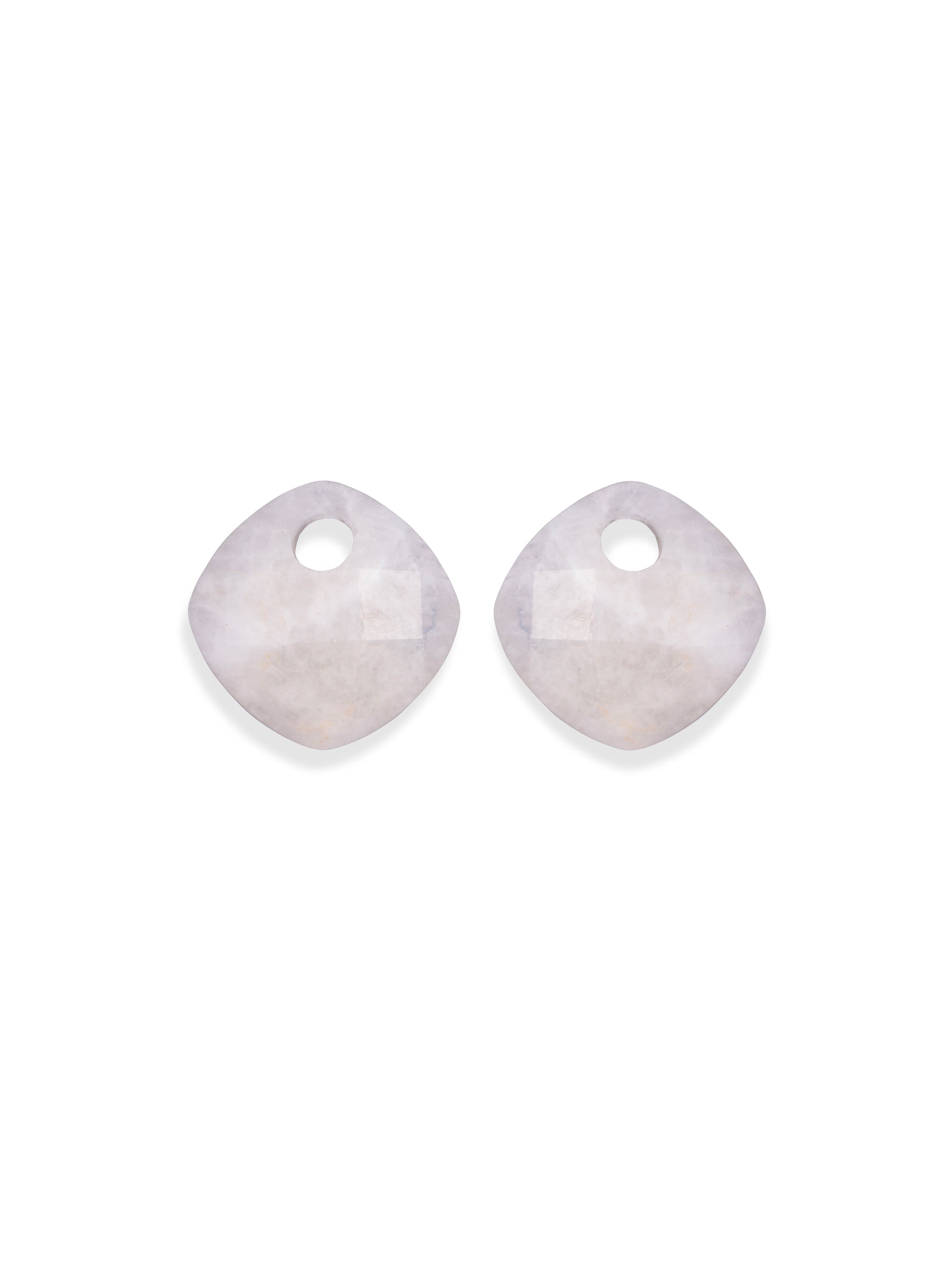 Oorbel Edelstenen Cushion Cut Moonstone - Oorbel Edelstenen Cushion Cut Moonstone