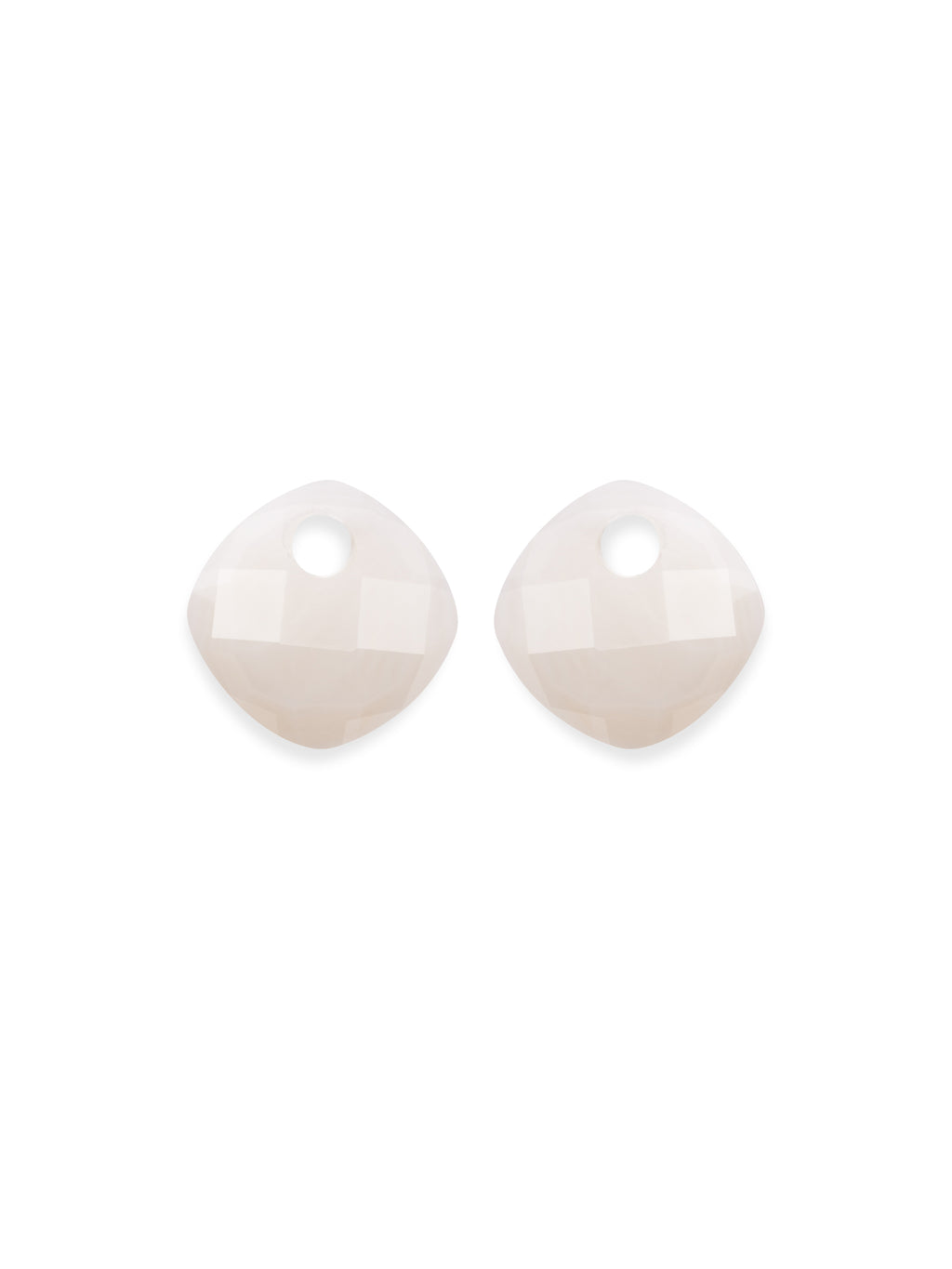 Oorbel Edelstenen Cushion Cut Mother of Pearl - Oorbel Edelstenen Cushion Cut Mother of Pearl