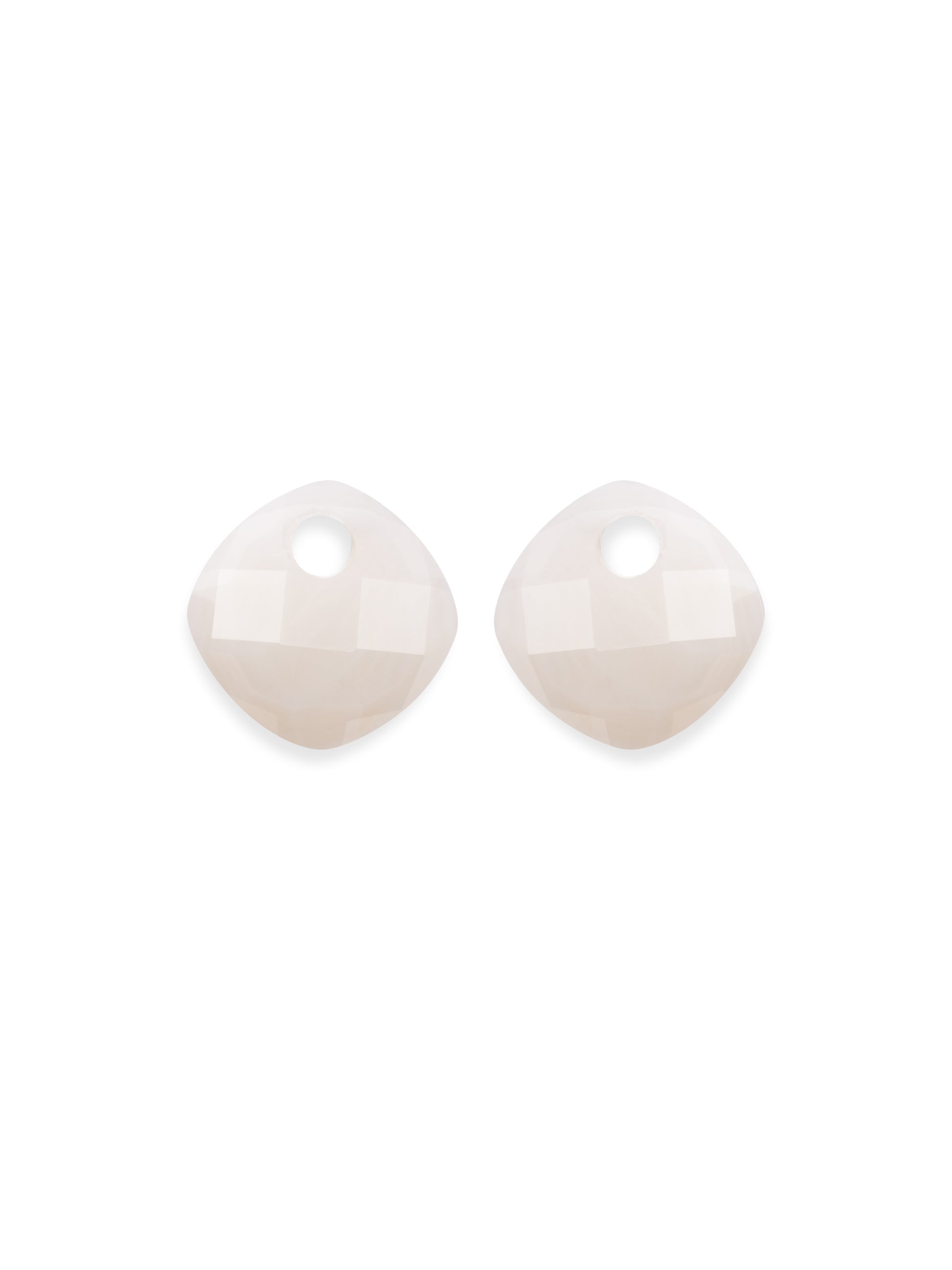 Oorbel Edelstenen Cushion Cut Mother of Pearl - Oorbel Edelstenen Cushion Cut Mother of Pearl