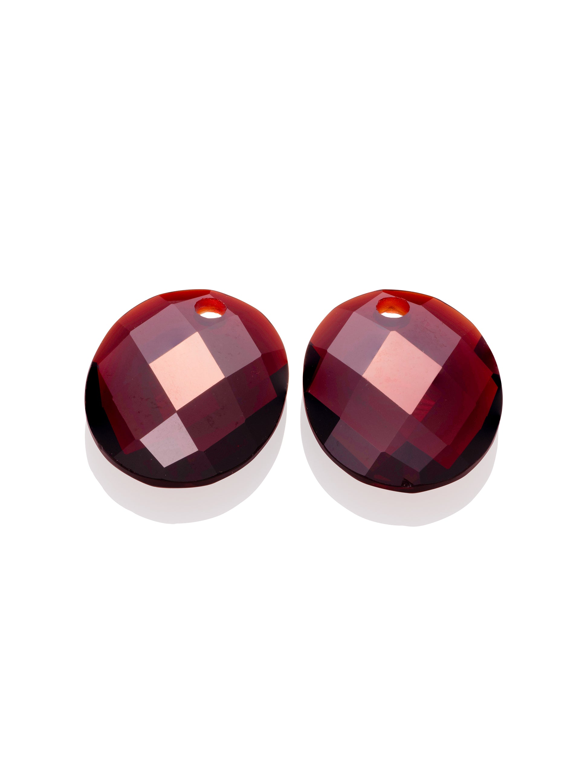 Oorbel Edelstenen Large Oval Ruby Quartz - Oorbel Edelstenen Large Oval Ruby Quartz