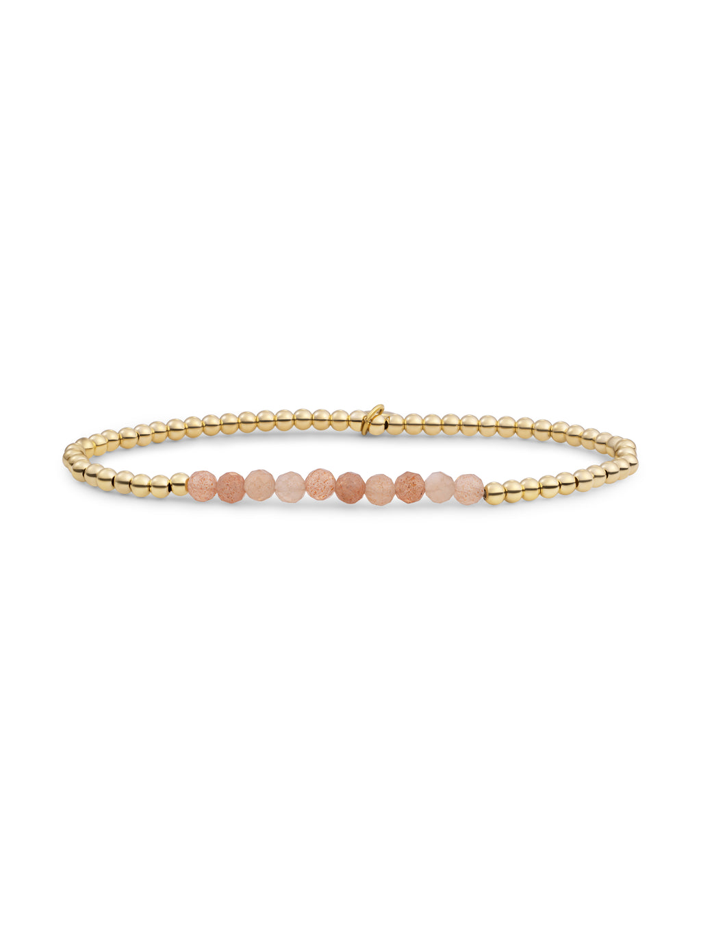 Universe Armband Sunstone - Gold Plated