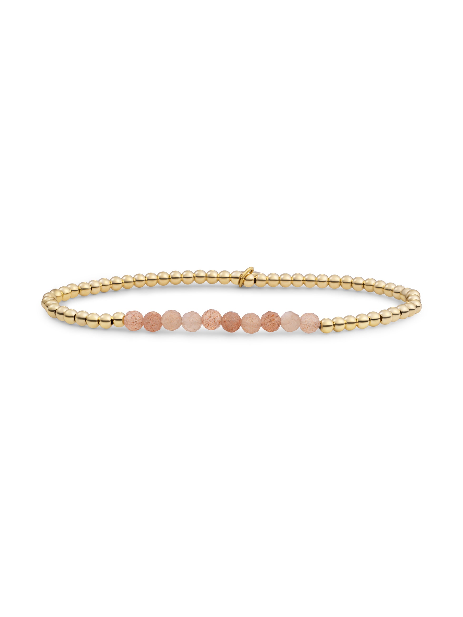 Universe Armband Sunstone - Gold Plated