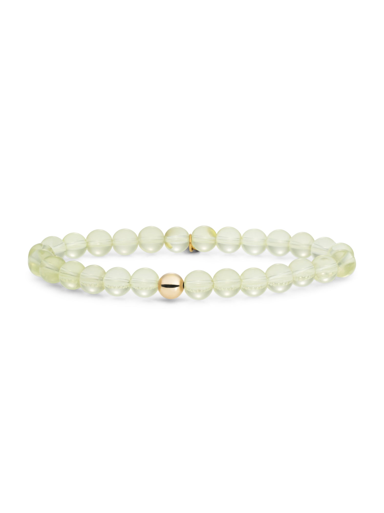 Saturn Armband Large Lemon Quartz - Gold Plated