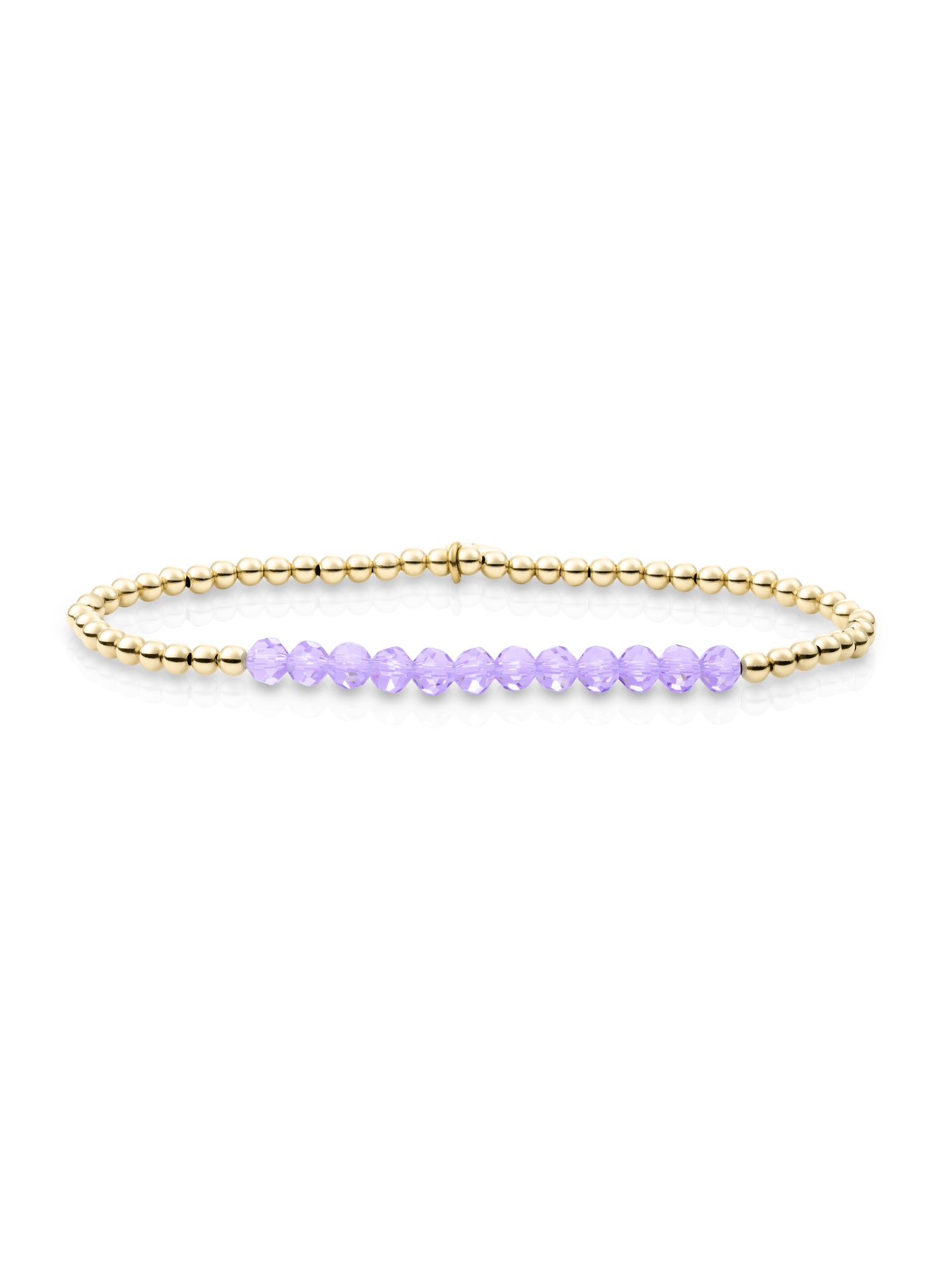 Universe Armband Violet Quartz - Gold Plated