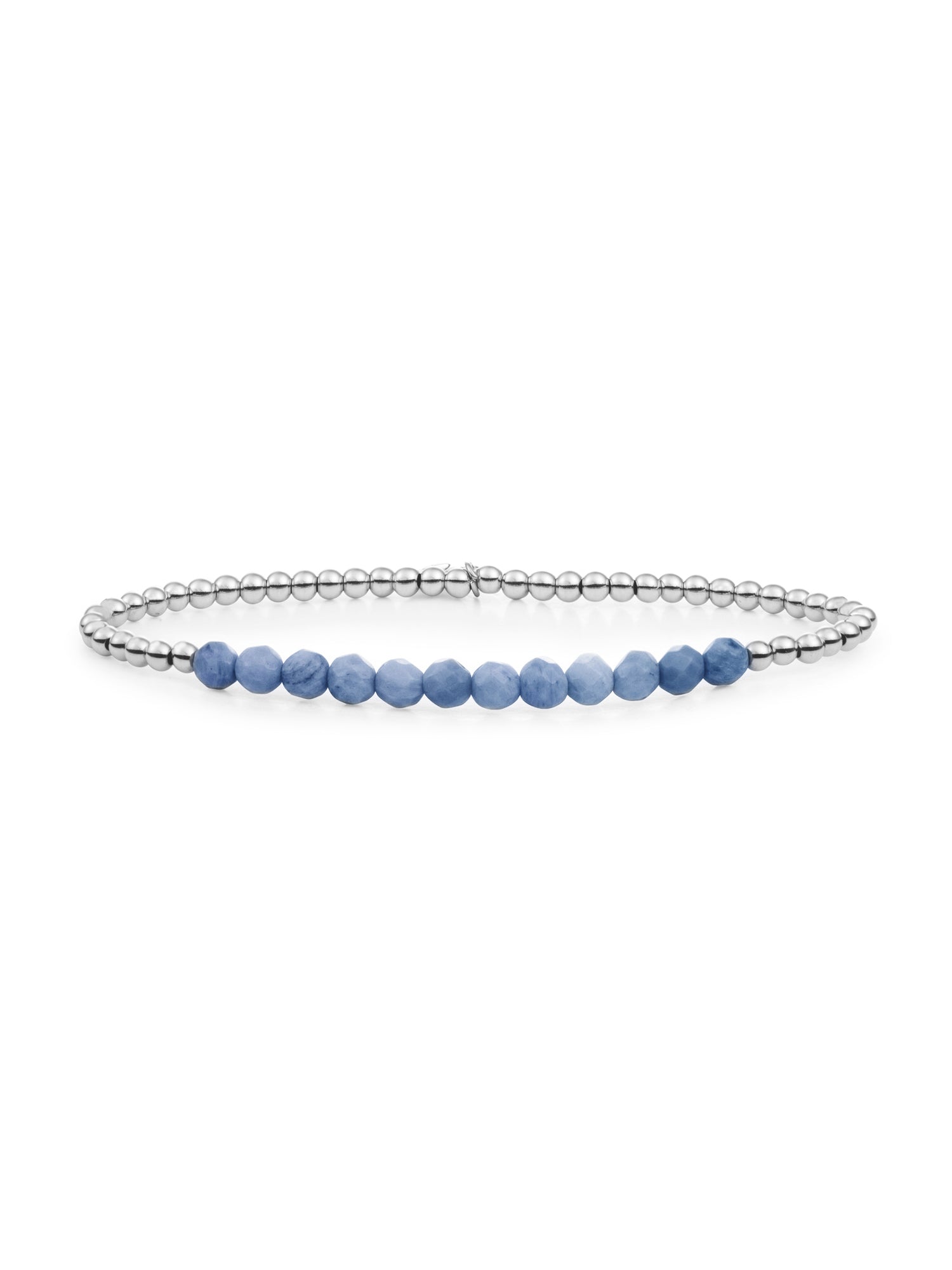 Universe Armband Blue Aventurine - Rhodium Plated