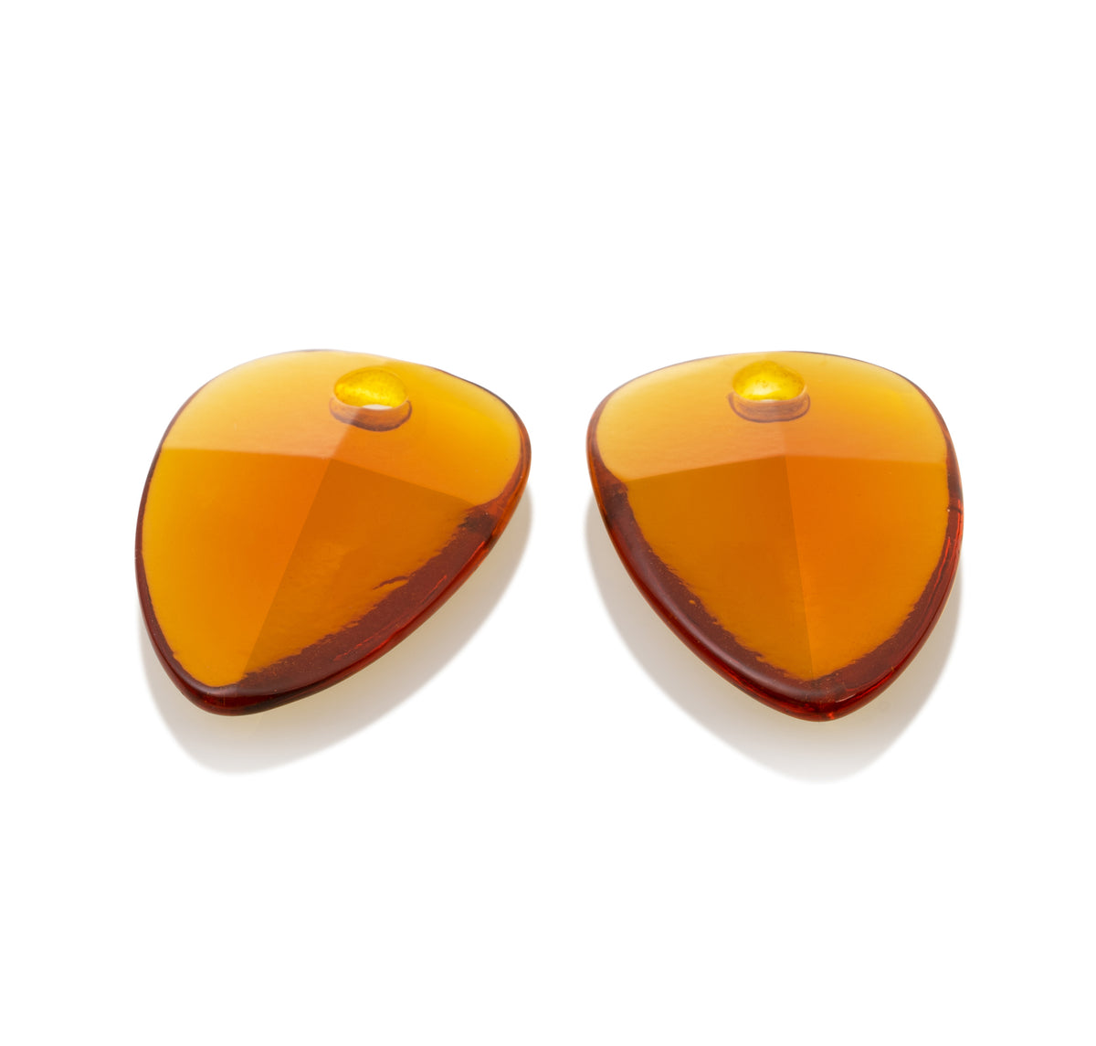 Oorbel Edelstenen Edge Citrine Quartz - Oorbel Edelstenen Edge Citrine Quartz