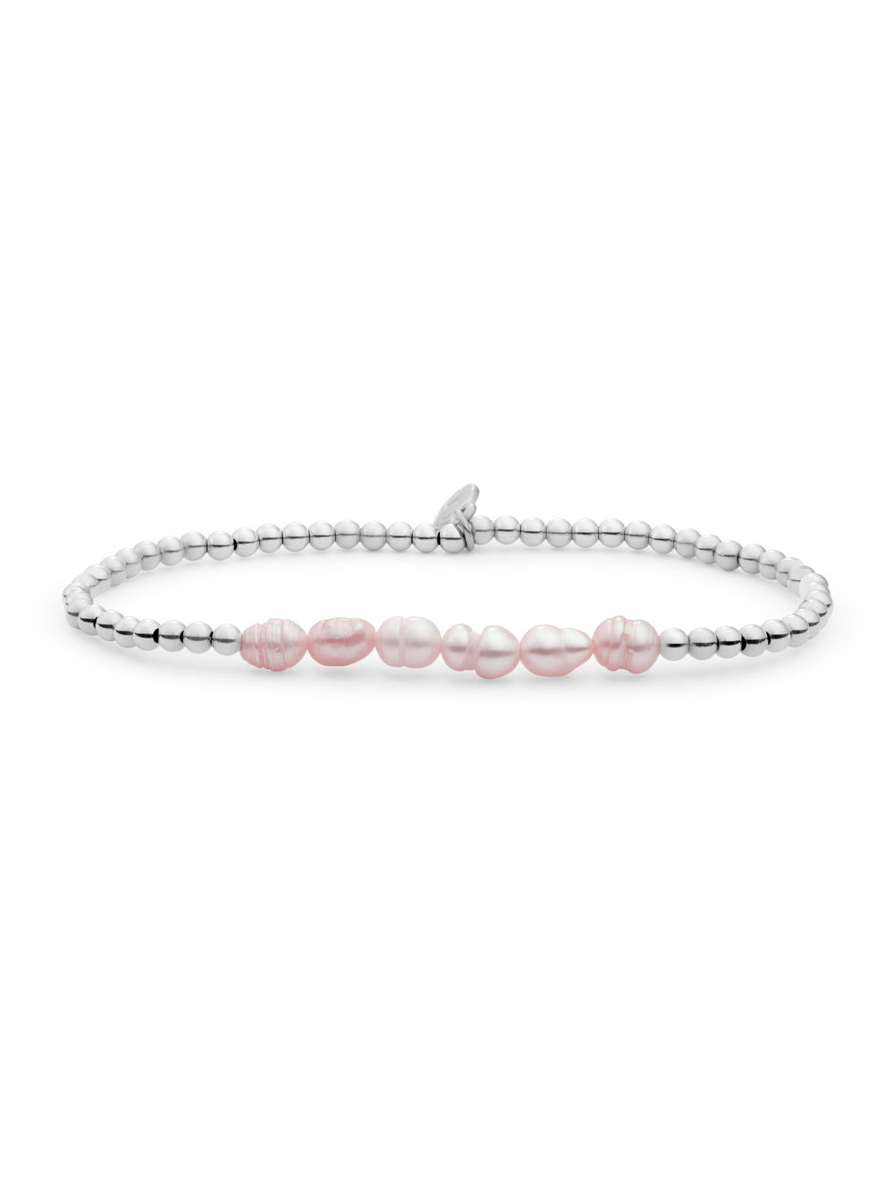 Universe Armband Lavender Pearl - Rhodium Plated