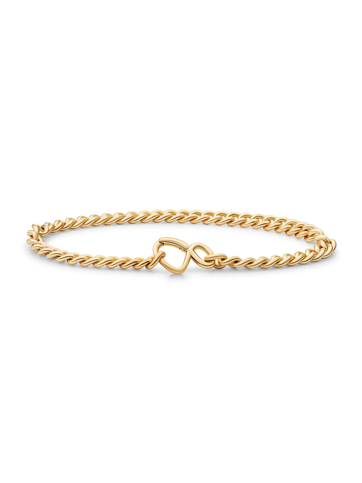 Curb Chain Armband - Gold Plated / M