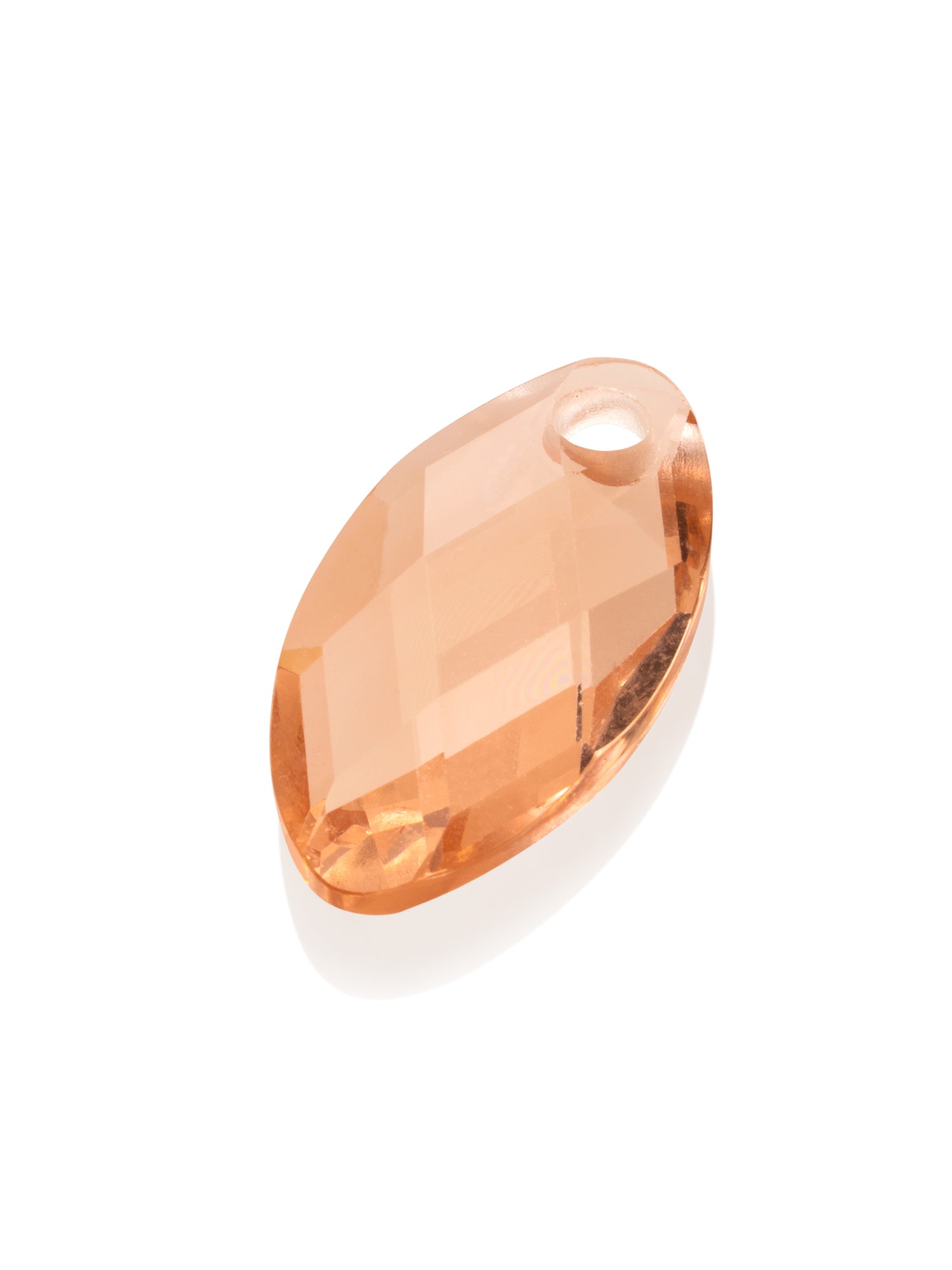 Pendant Edelsteen Leaf Champagne Quartz - Pendant Edelsteen Leaf Champagne Quartz