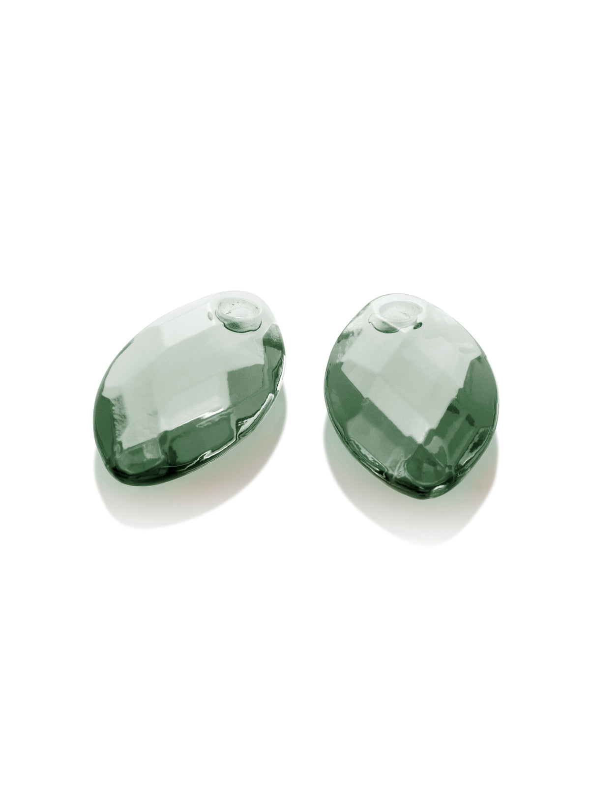 Oorbel Edelstenen Leaf Green Amethyst - Oorbel Edelstenen Leaf Green Amethyst
