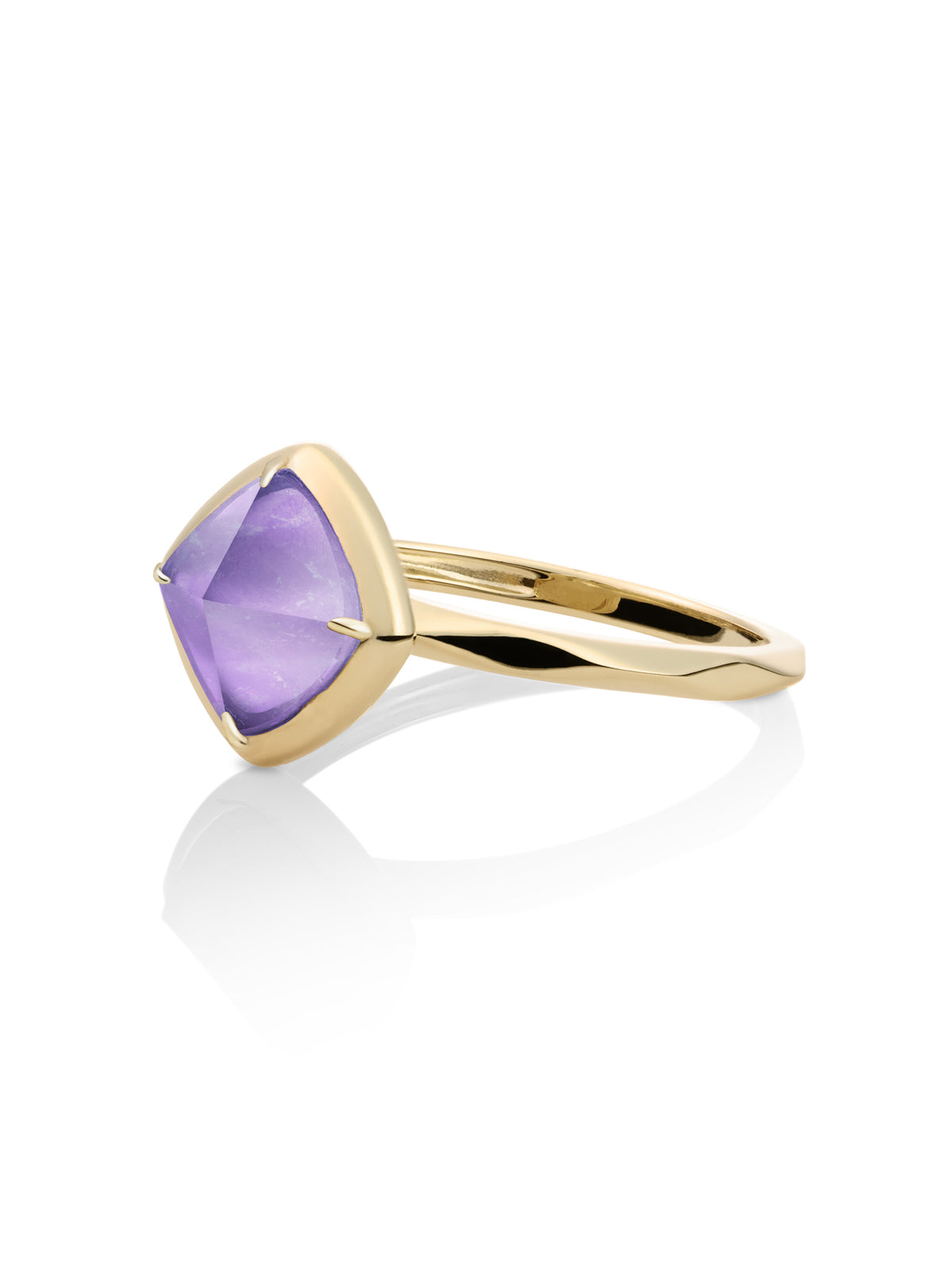 Edge Ring Amethyst 9K Goud - 58