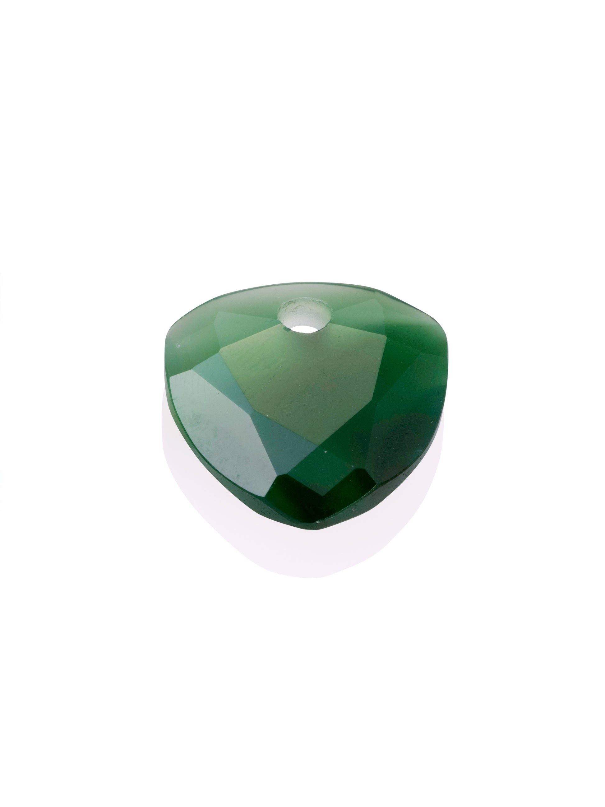 Pendant Edelsteen Trillion Cut Green Onyx - Pendant Edelsteen Trillion Cut Green Onyx